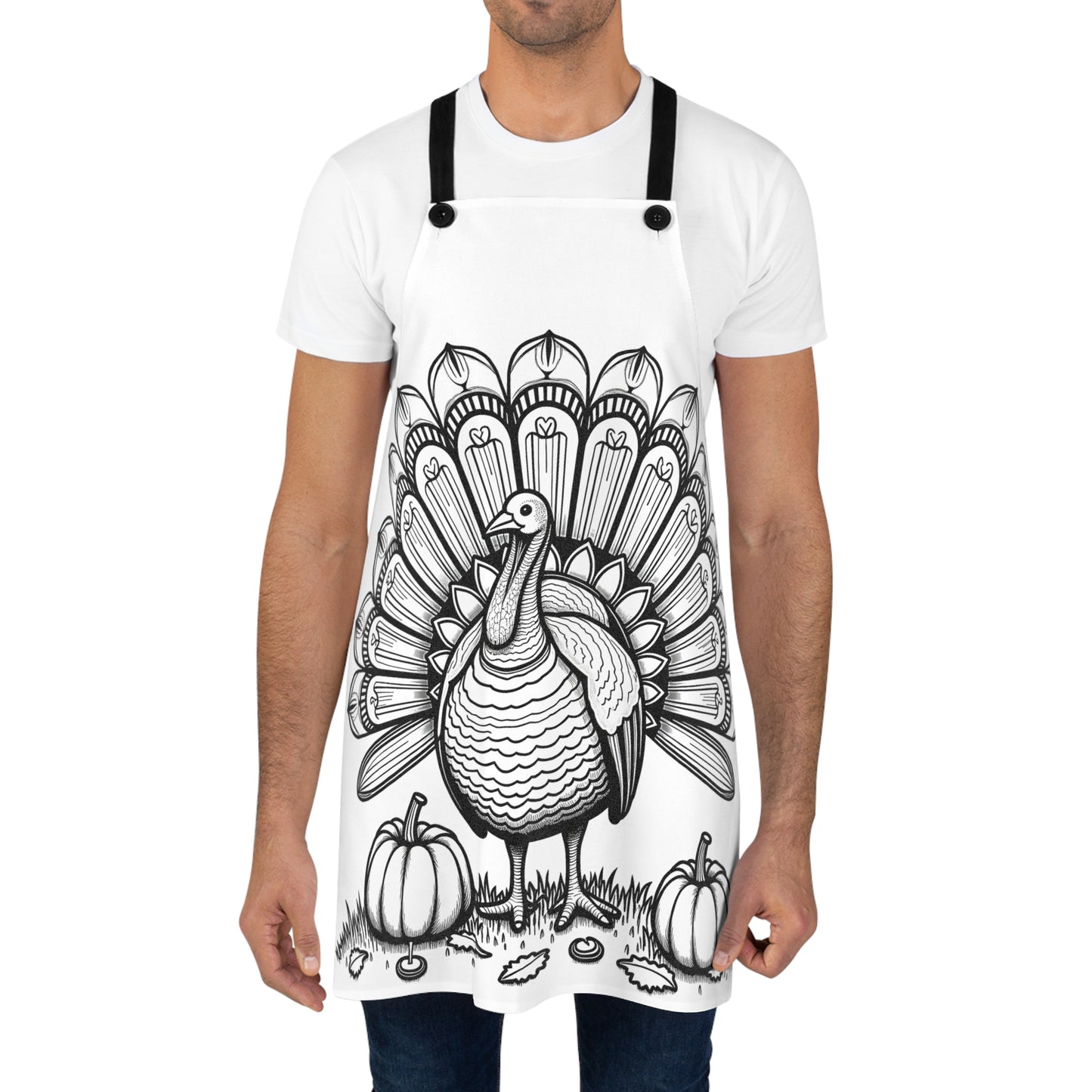 Apron Coloring Kit with 10 Fabric Markers - Turkey