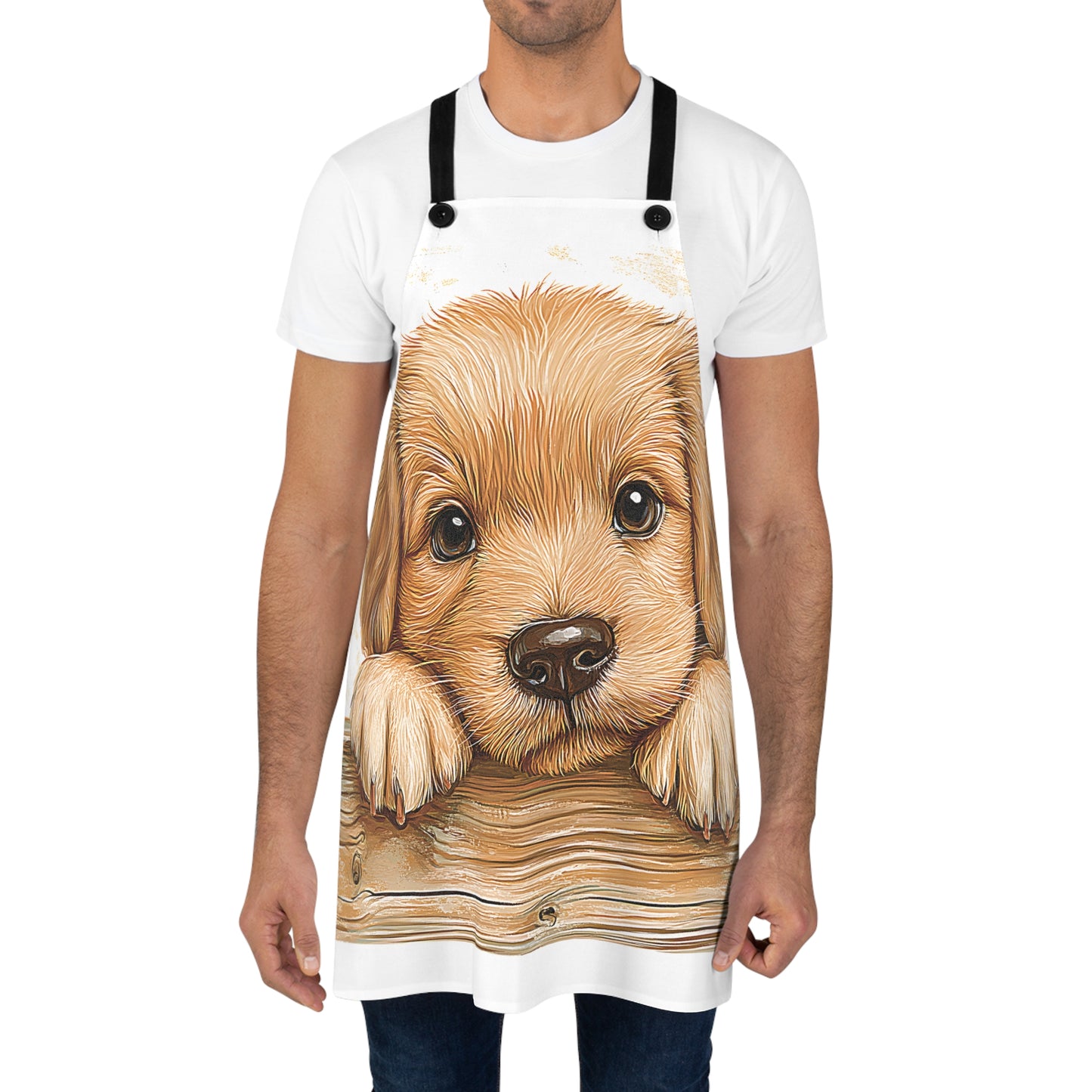 Apron Colorful Graphic Design - Cute Puppy
