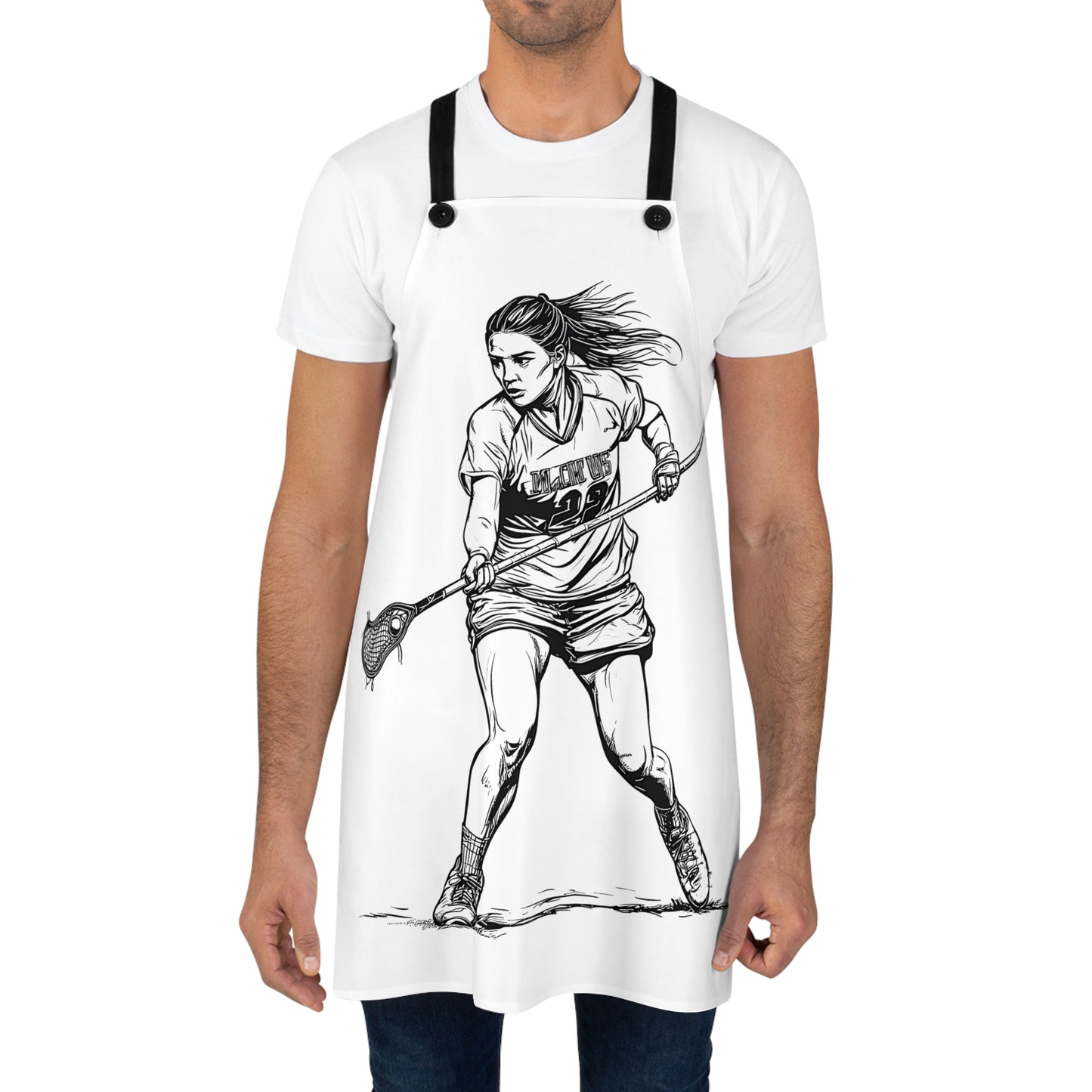 Apron Coloring Kit with 10 Fabric Markers - Female Player