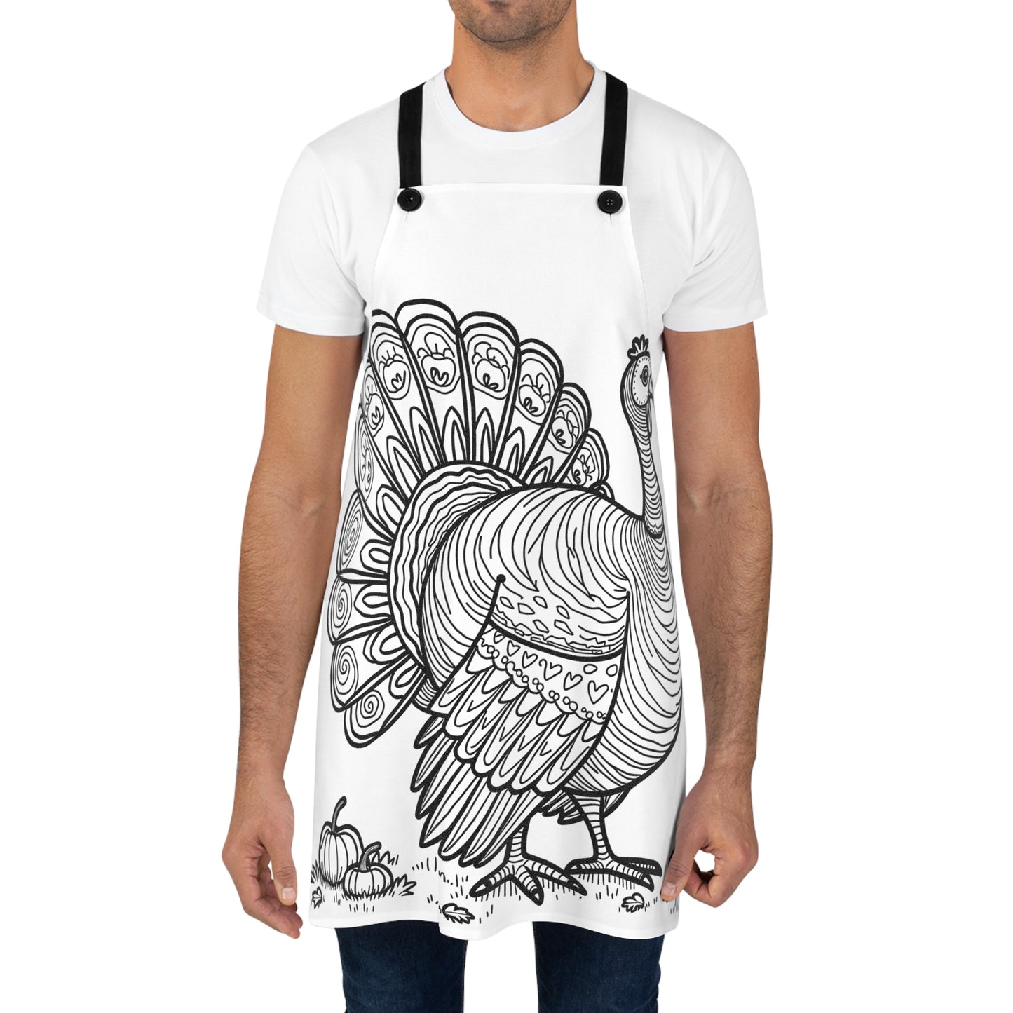 Apron Coloring Kit with 10 Fabric Markers - Turkey