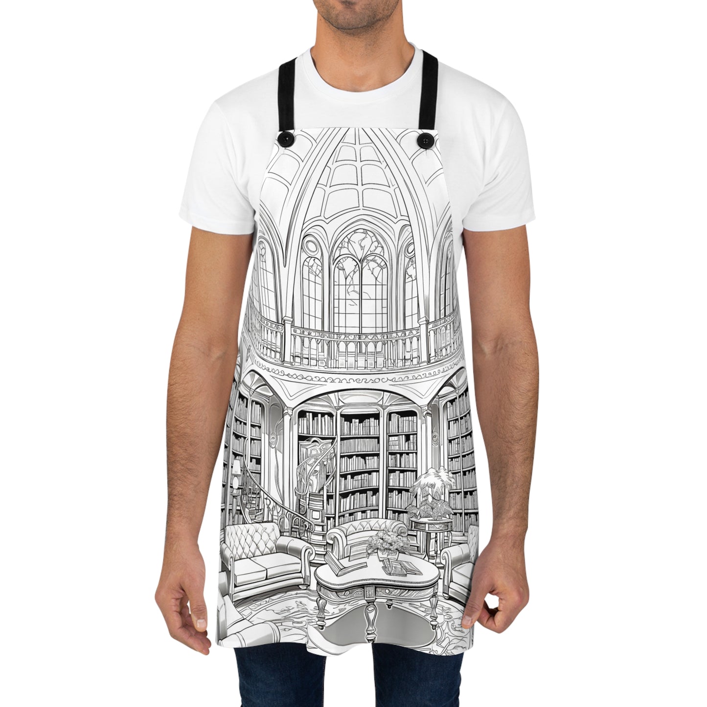 Apron Coloring Kit with 10 Fabric Markers - Luxury Library