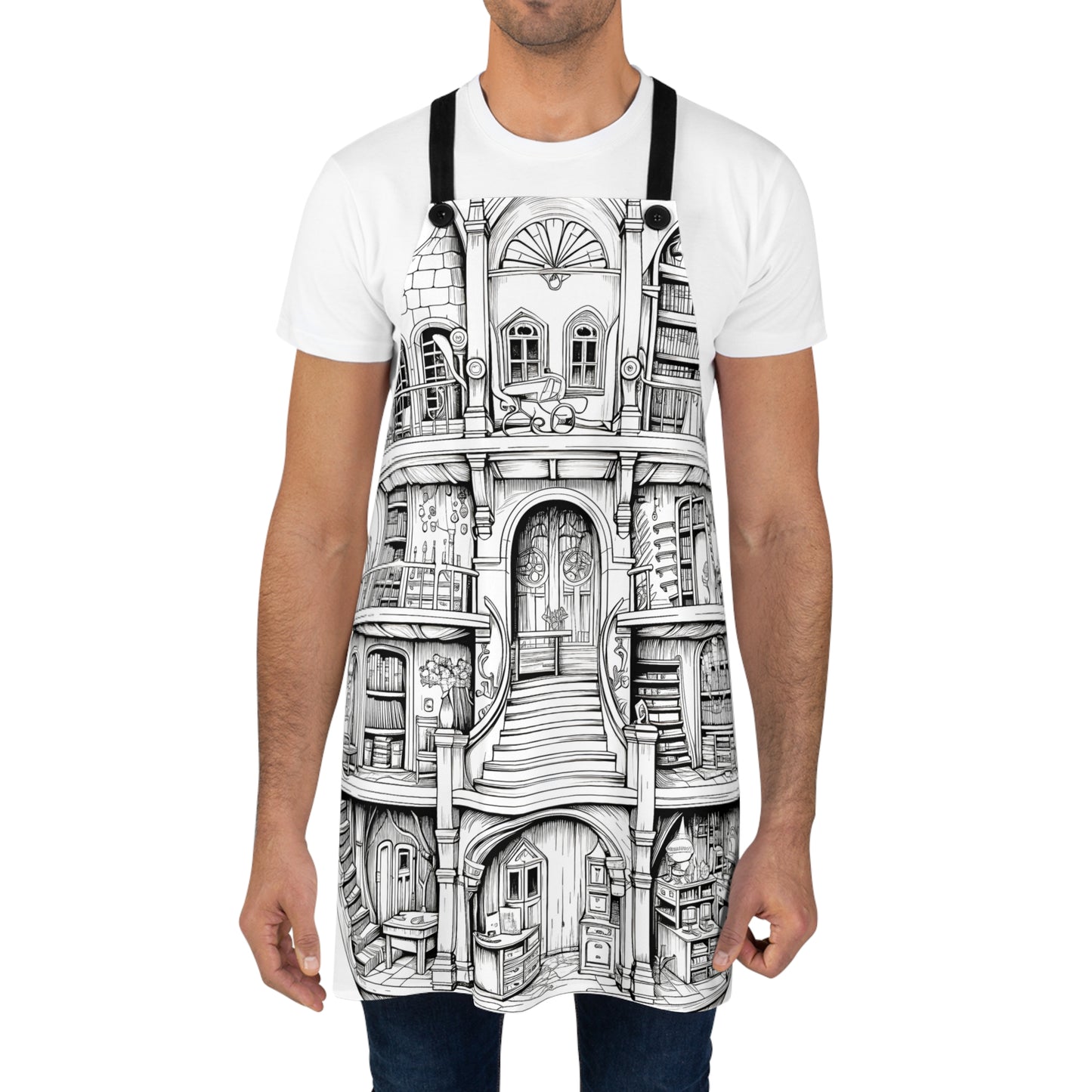 Apron Coloring Kit with 10 Fabric Markers - Fantasy Library