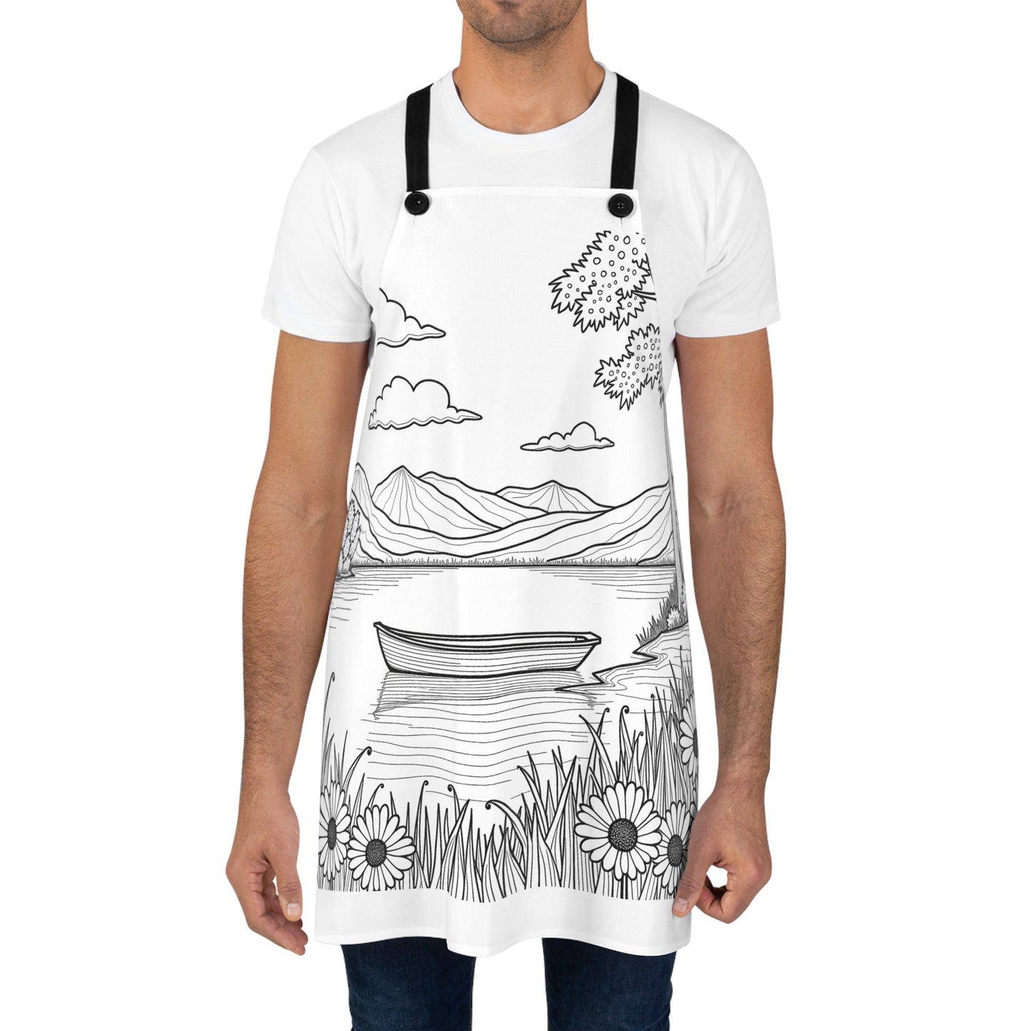 Apron Coloring Kit with 10 Fabric Markers - Lakeside