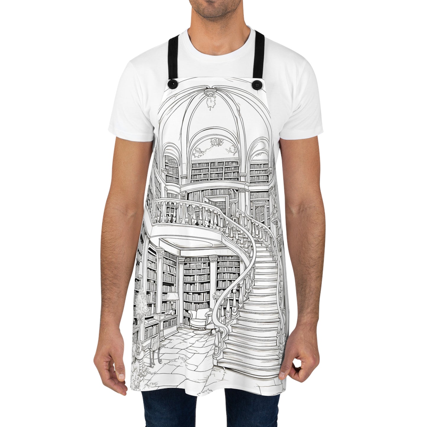 Apron Coloring Kit with 10 Fabric Markers - Library
