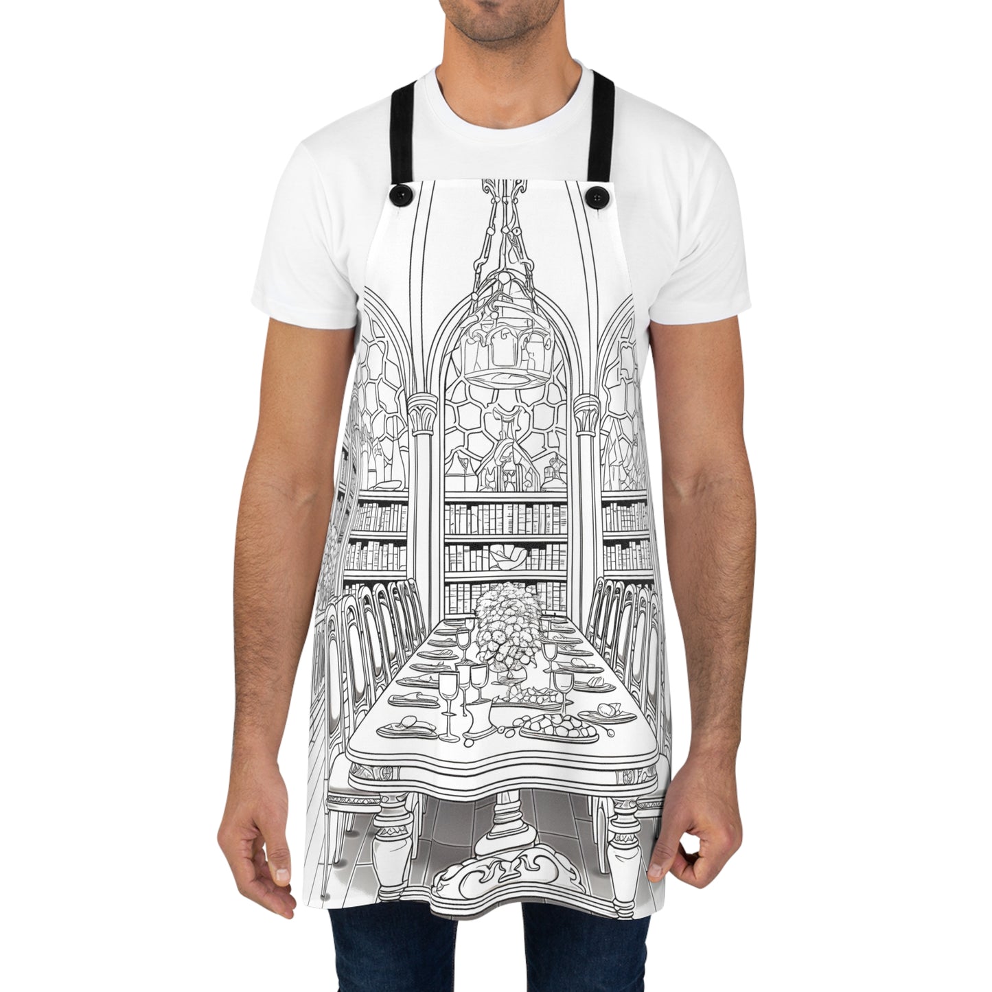 Apron Coloring Kit with 10 Fabric Markers - Dining Hall
