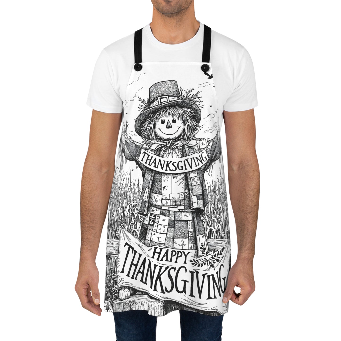 Apron Coloring Kit with 10 Fabric Markers - Scarecrow