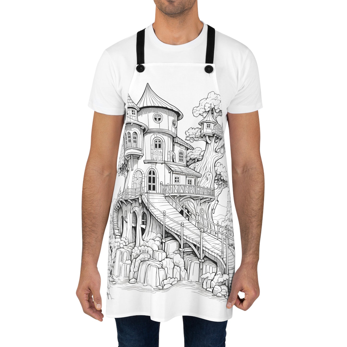 Apron Coloring Kit with 10 Fabric Markers - Treehouse