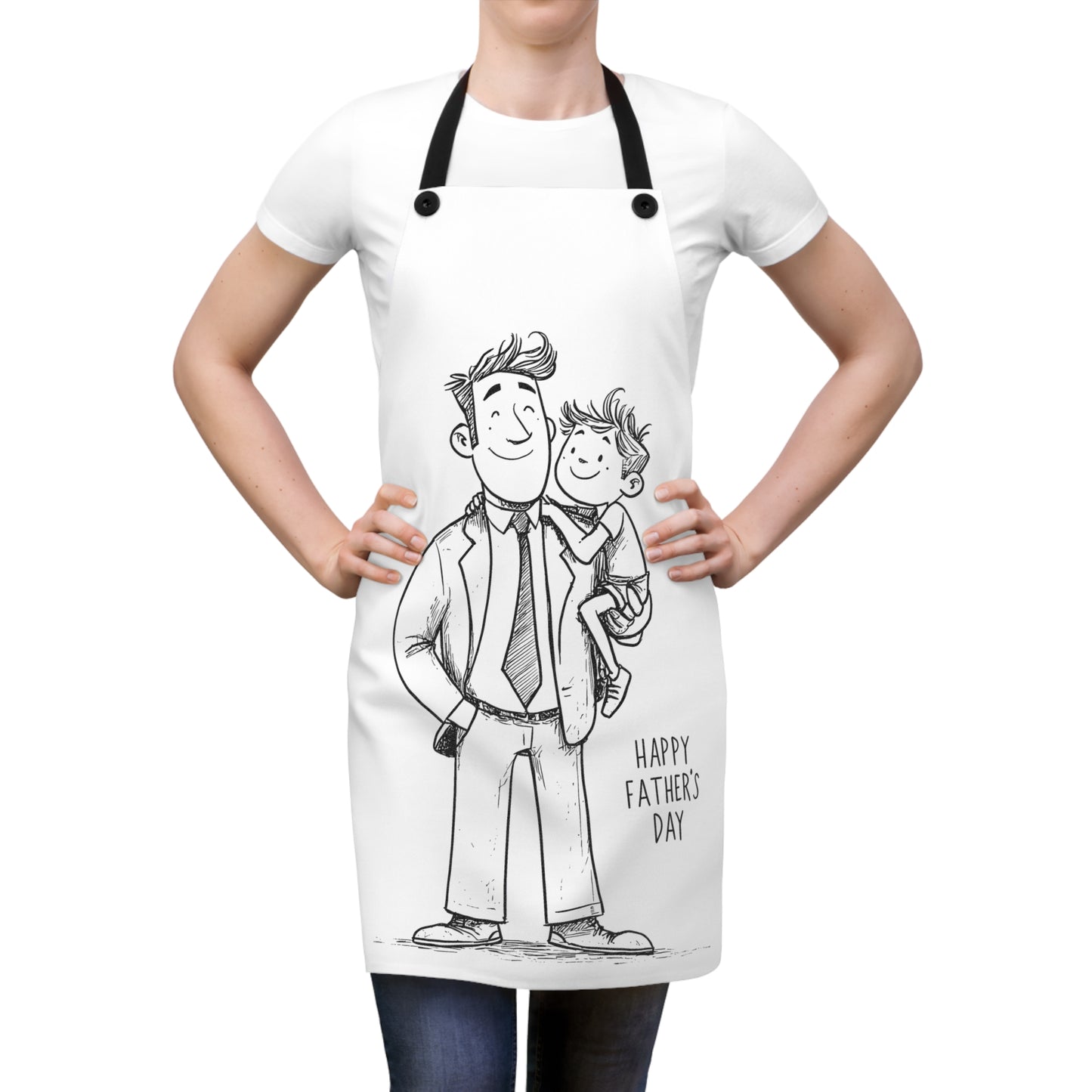 Apron Coloring Kit with 10 Fabric Markers - Father's Day