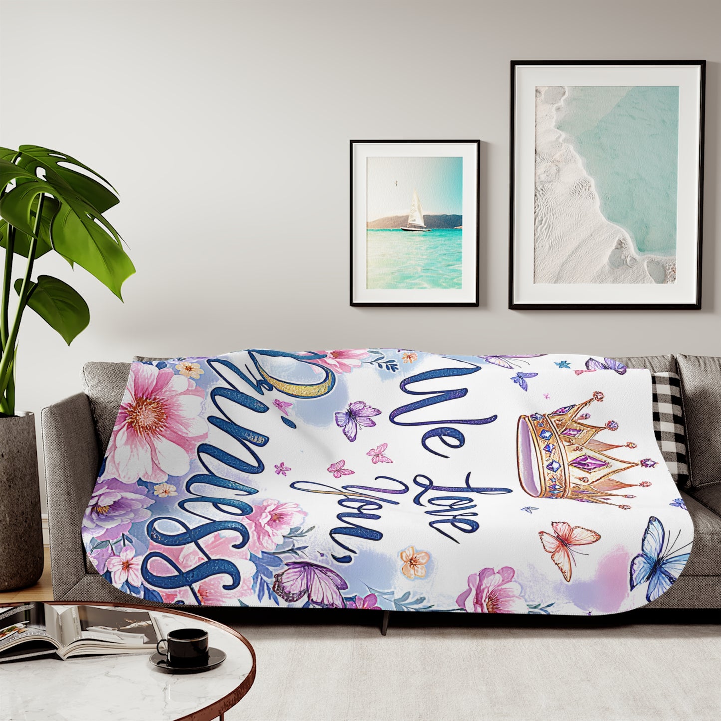 Blanket Colorful Graphic Design - Princess Celebration