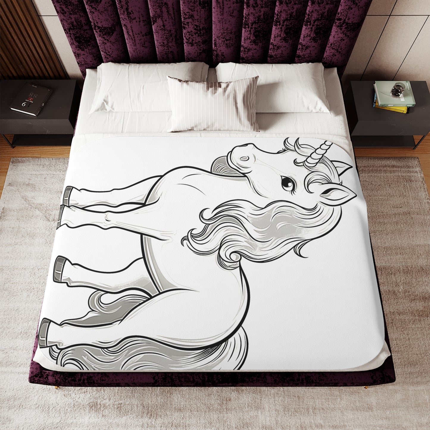 Blanket Coloring Kit with 10 Fabric Markers - Mythical Creature