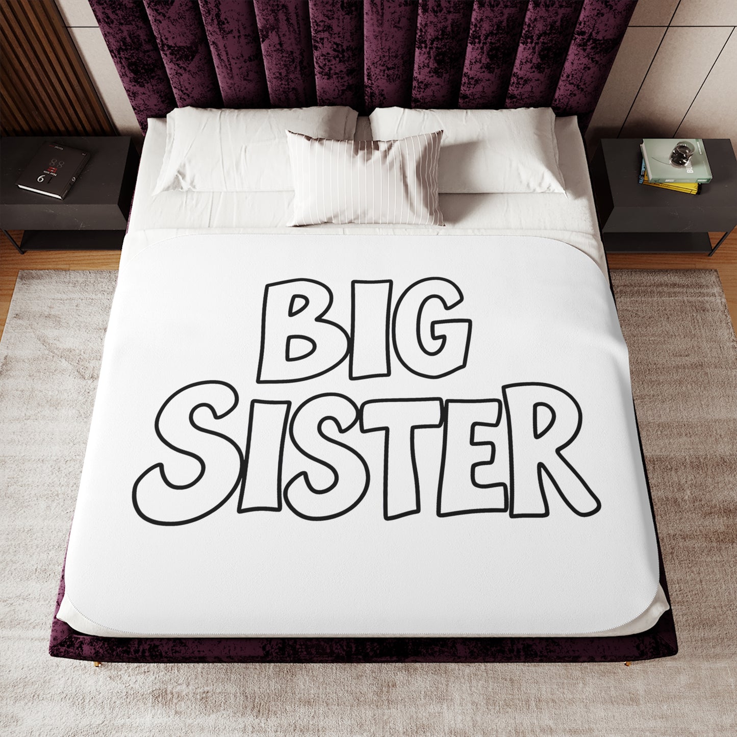 Blanket Coloring Kit with 10 Fabric Markers - Siblings