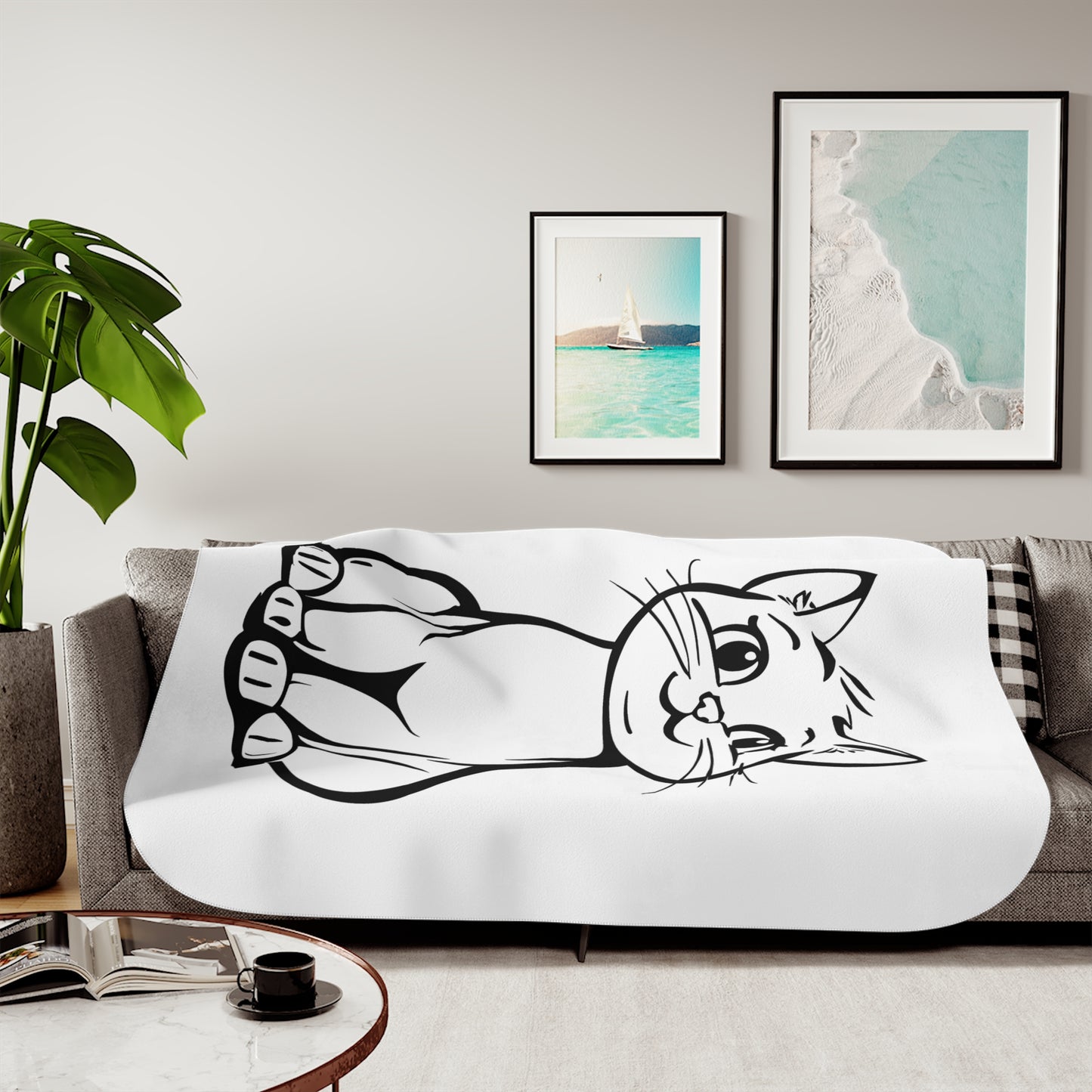 Blanket Coloring Kit with 10 Fabric Markers - Cat