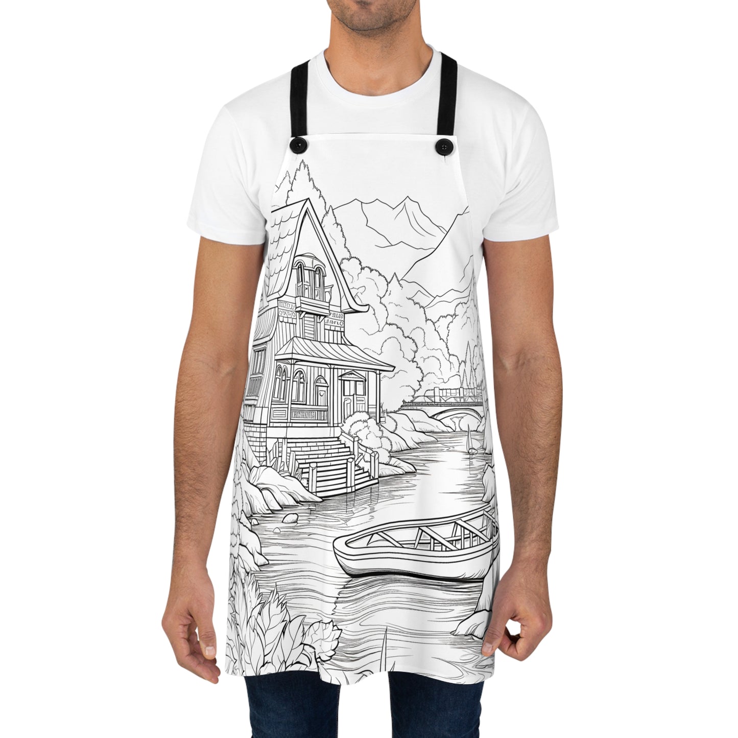 Apron Coloring Kit with 10 Fabric Markers - House by River