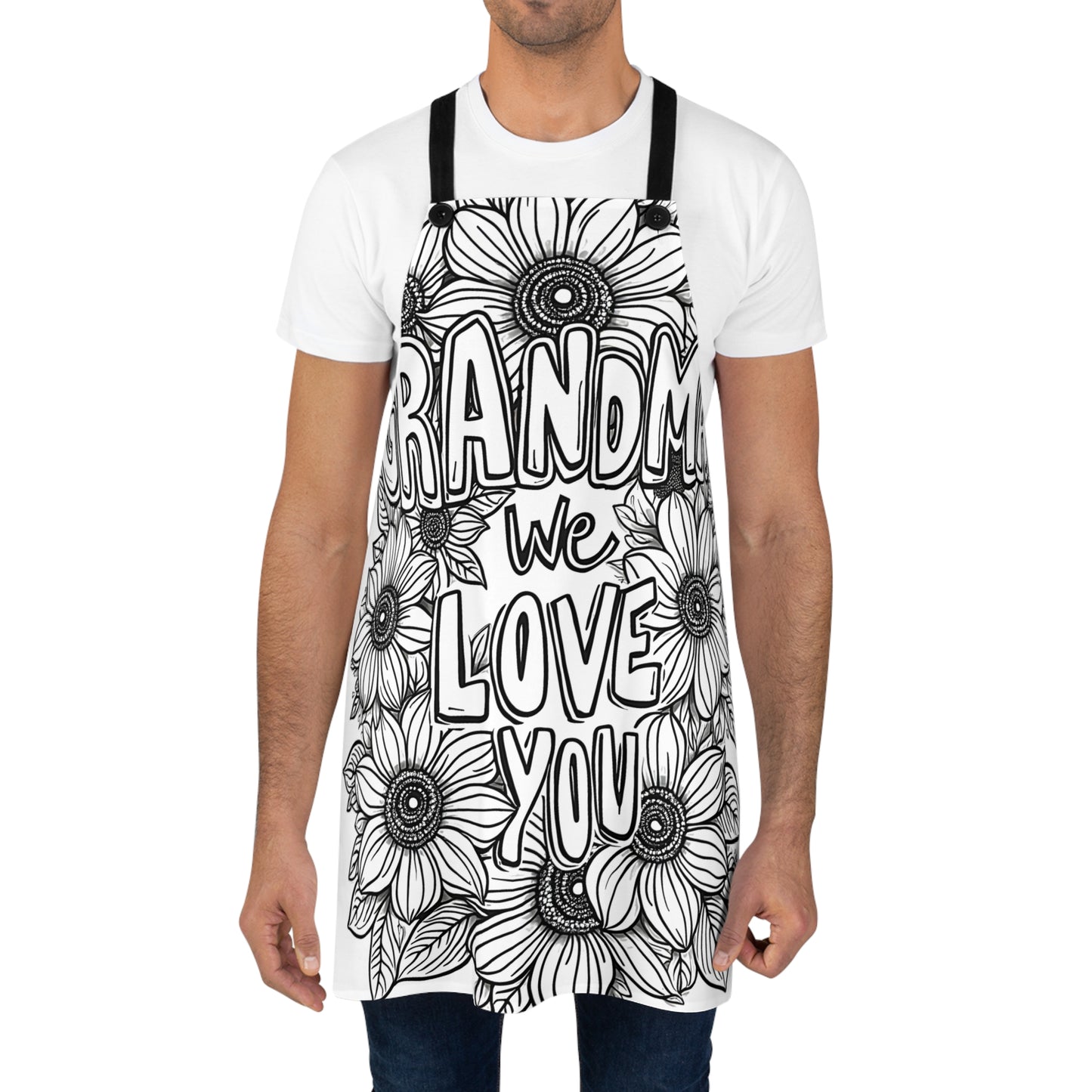 Apron Coloring Kit with 10 Fabric Markers - Grandma Appreciation