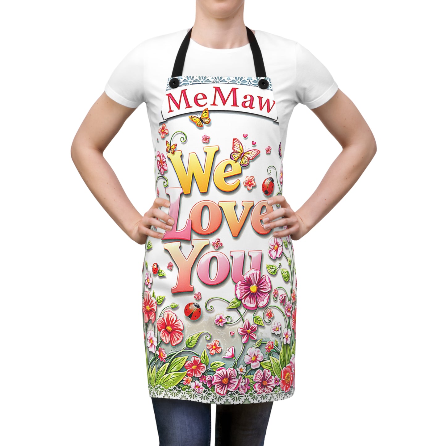 Apron Colorful Graphic Design - Family Love