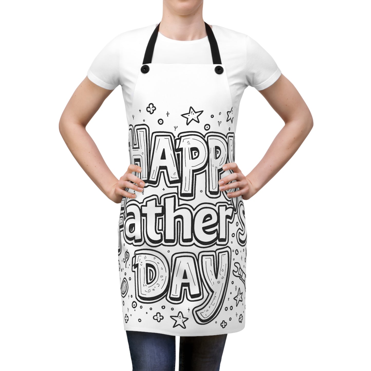 Apron Coloring Kit with 10 Fabric Markers - Father's Day
