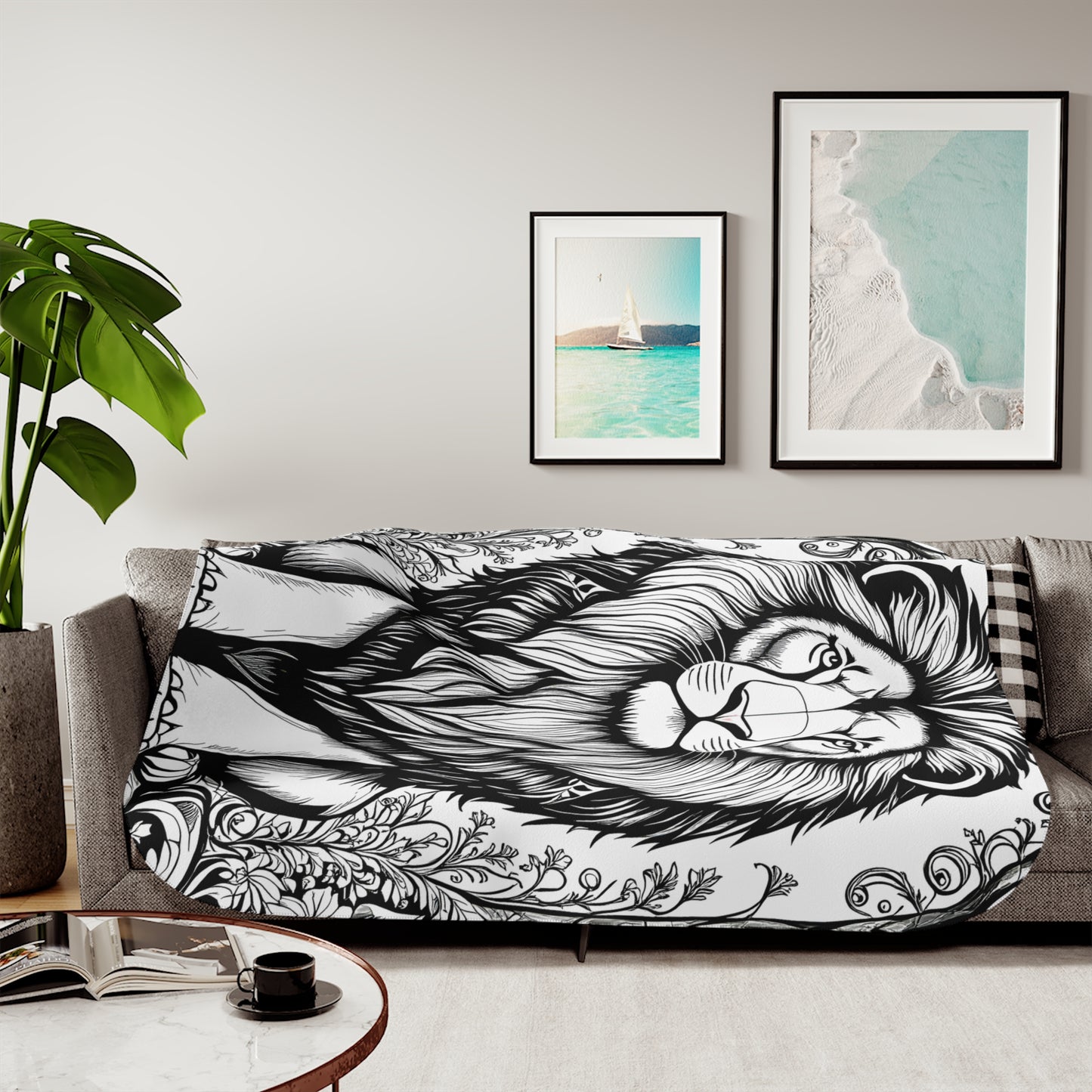 Blanket Coloring Kit with 10 Fabric Markers - Regal Lion