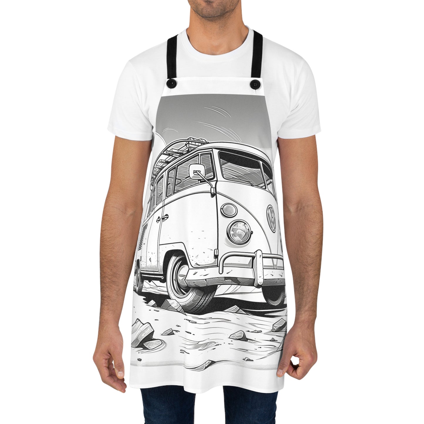 Apron Coloring Kit with 10 Fabric Markers - Classic Van