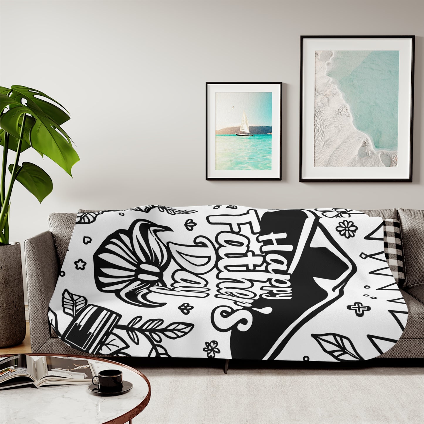 Blanket Coloring Kit with 10 Fabric Markers - Father's Day Celebration