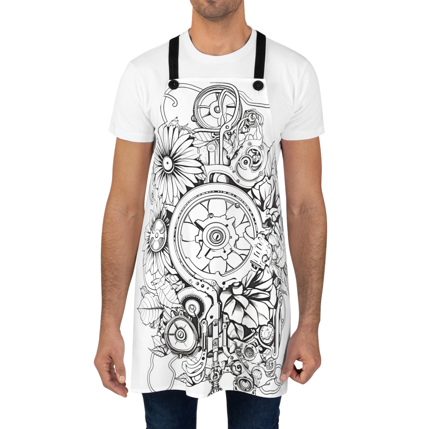 Apron Coloring Kit with 10 Fabric Markers - Mechanical Nature