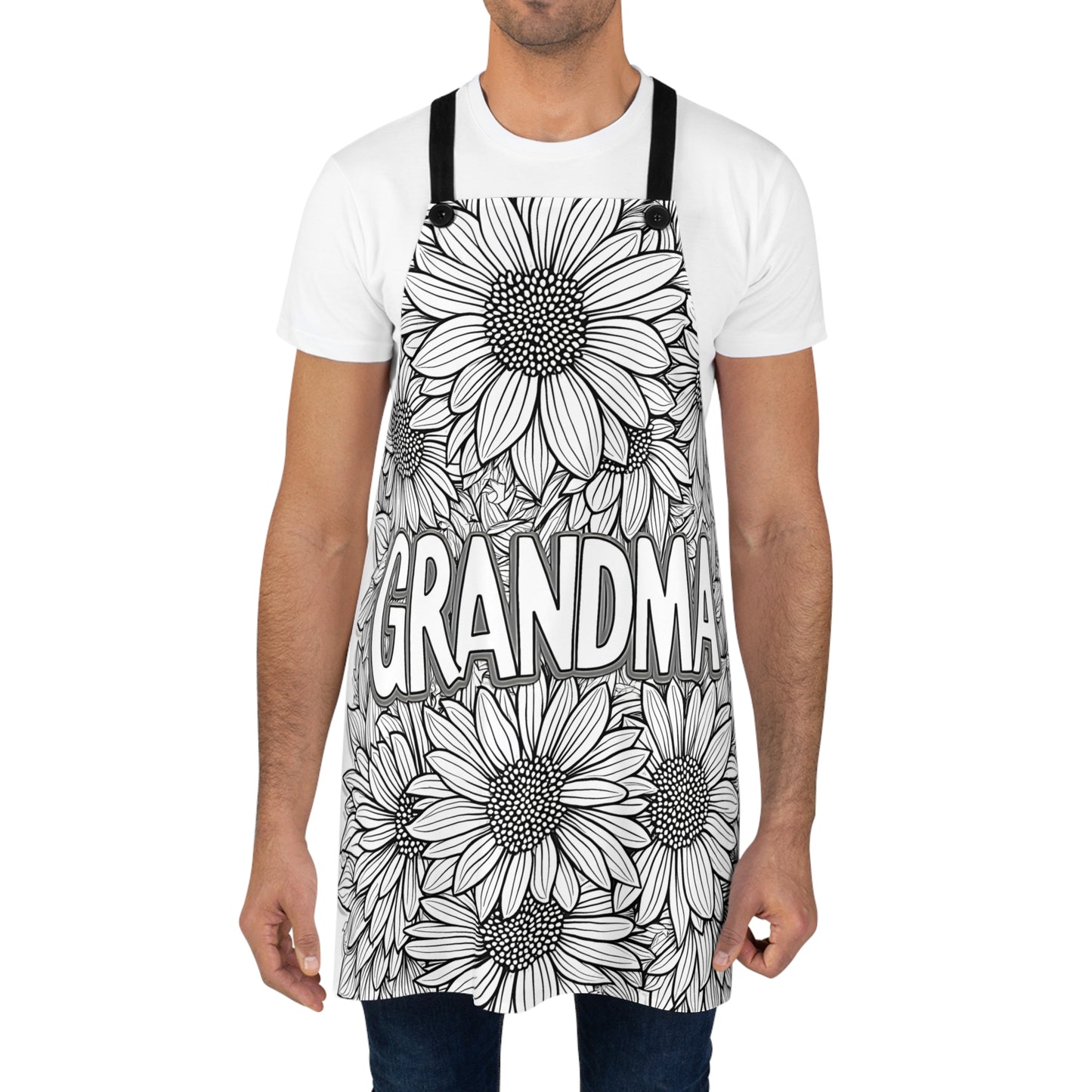 Apron Coloring Kit with 10 Fabric Markers - Sunflowers