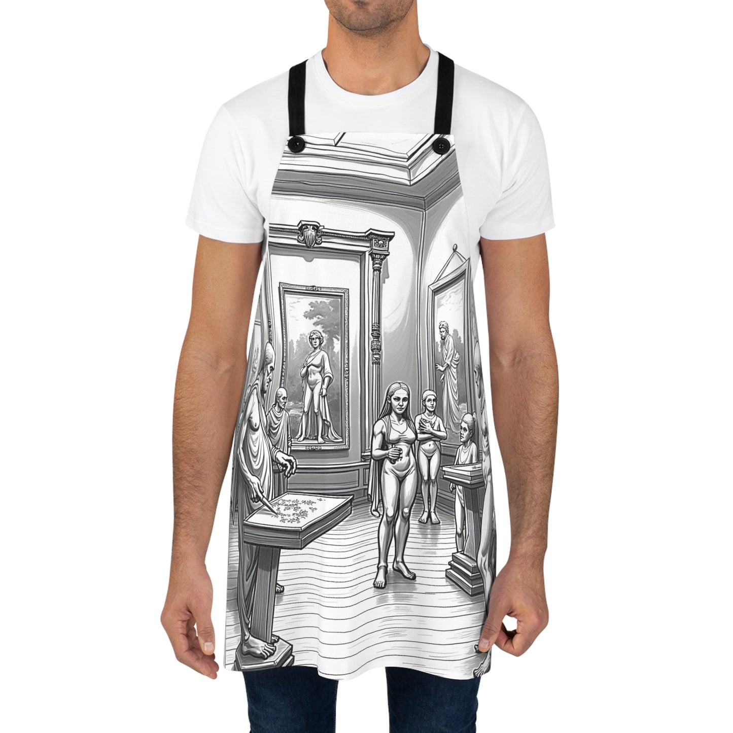 Apron Coloring Kit with 10 Fabric Markers - Sculpture Gallery