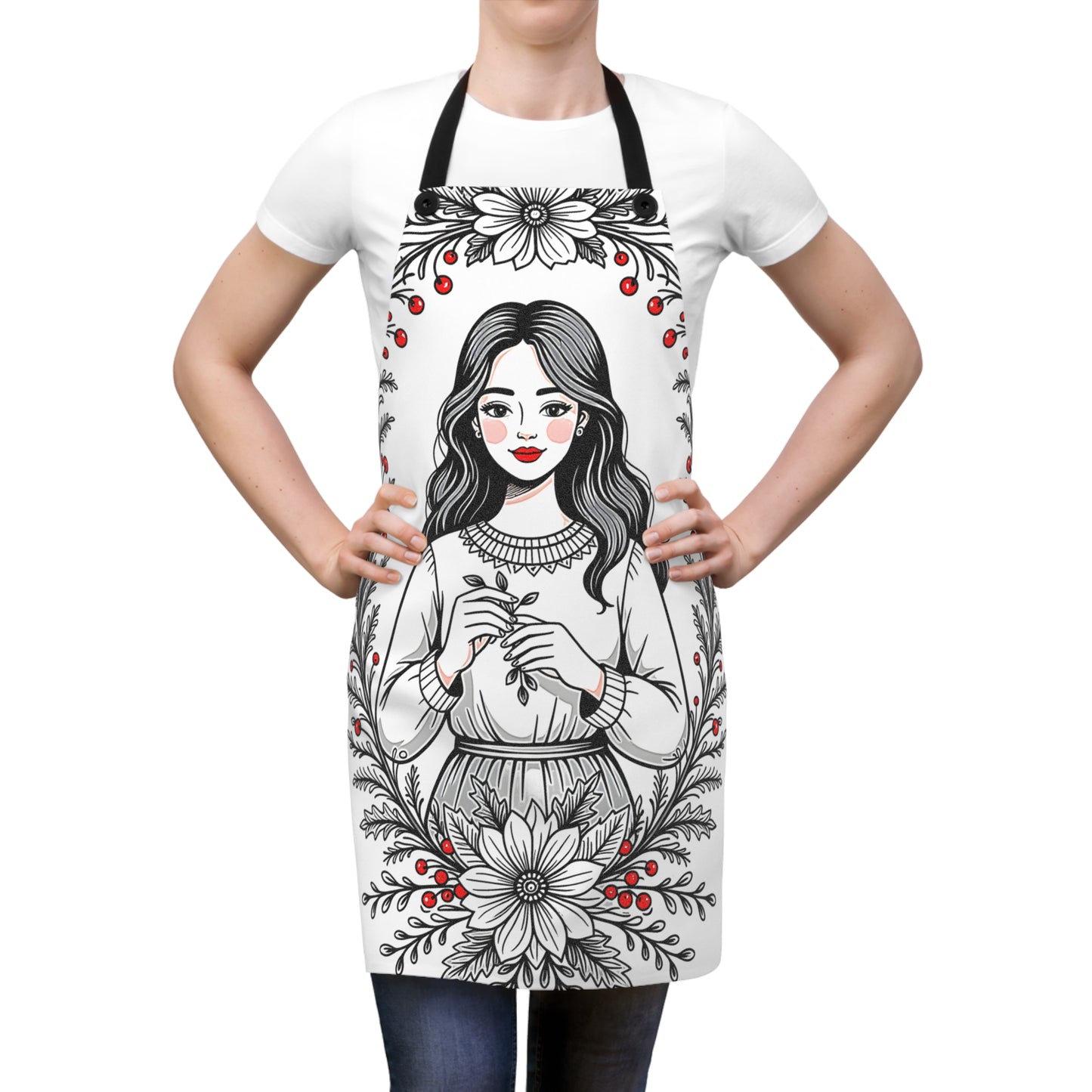Apron Colorful Graphic Design - Fall Portrait