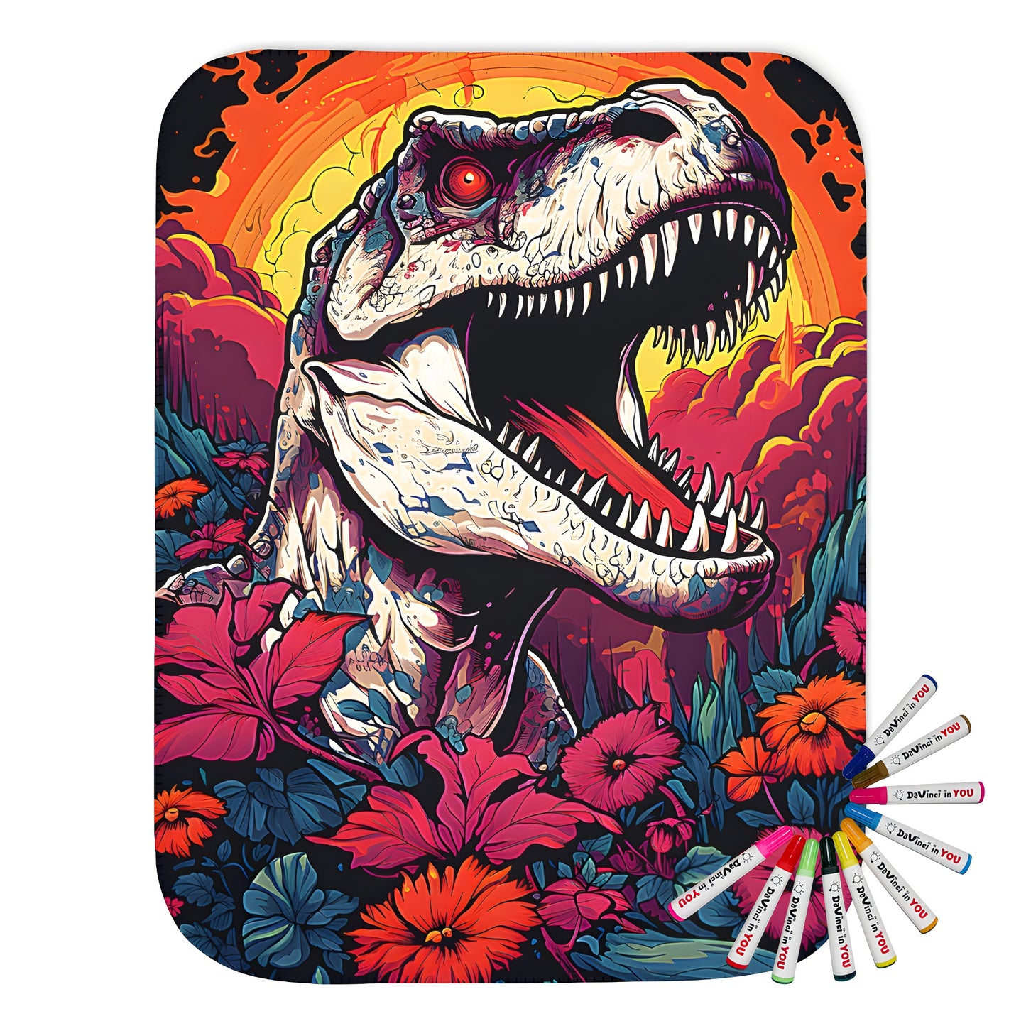Blankets with T-Rex designs, King of the Dinosaurs throw blankets, Prehistoric Dinosaur blanket