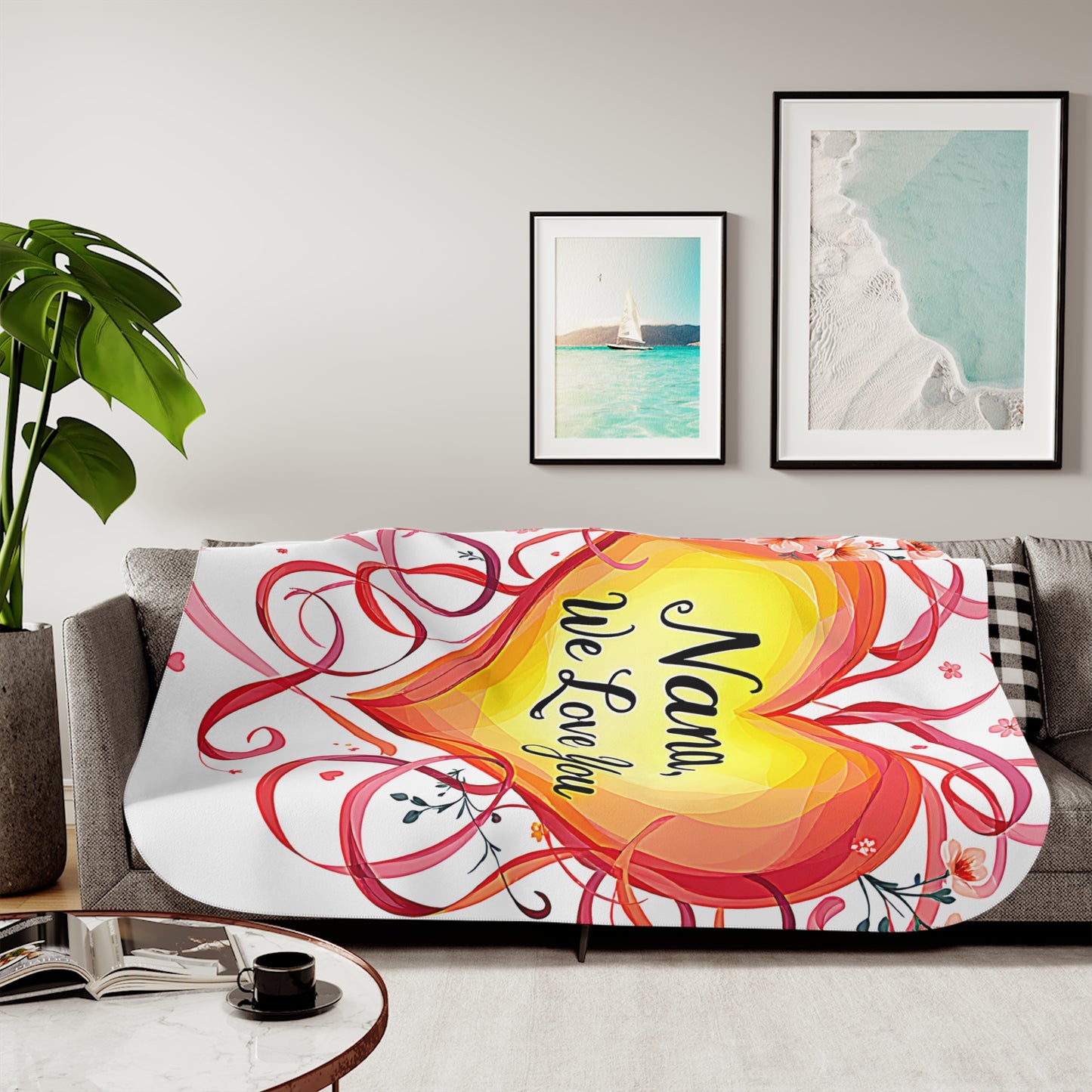 Blanket Colorful Graphic Design - Family Love