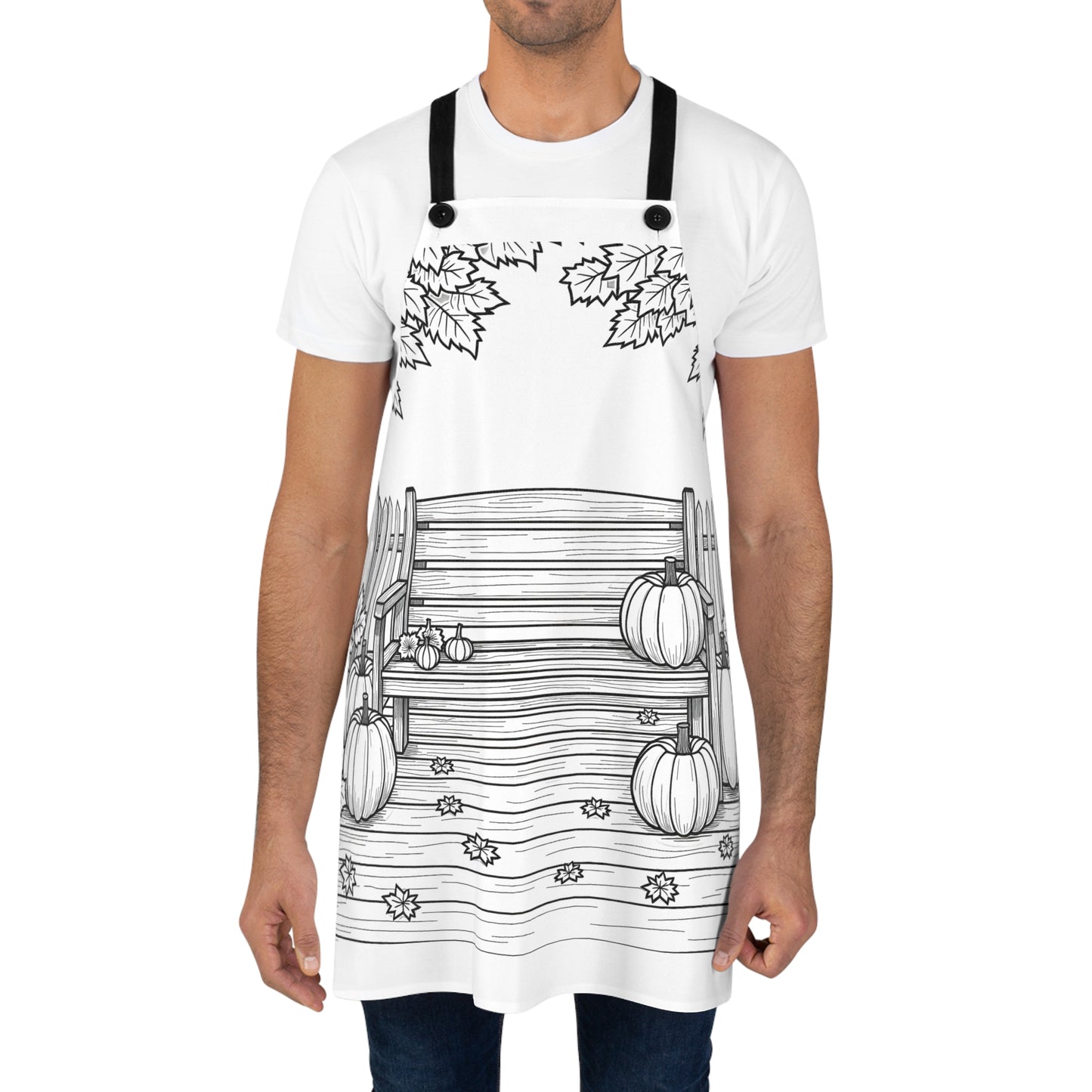 Apron Coloring Kit with 10 Fabric Markers - Pumpkin Patch