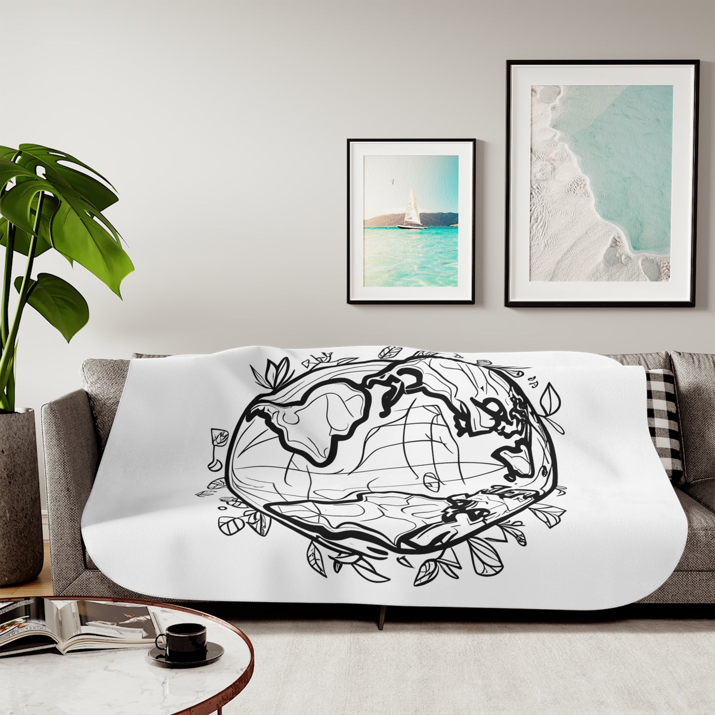 Blanket Coloring Kit with 10 Fabric Markers - Earth