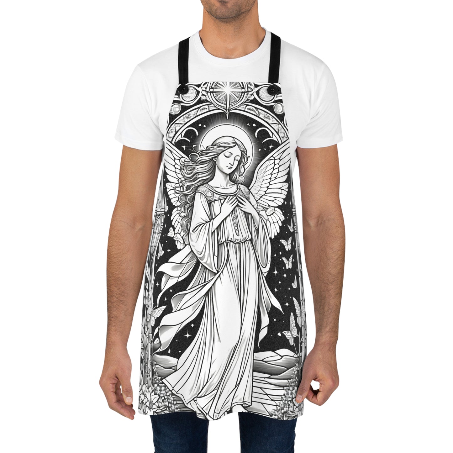 Apron Coloring Kit with 10 Fabric Markers - Stained Glass