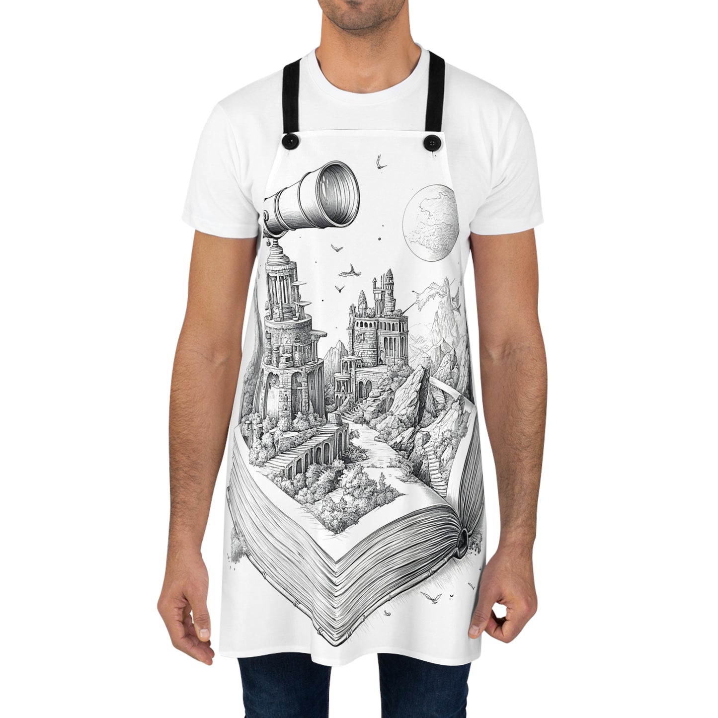 Apron Coloring Kit with 10 Fabric Markers - Imaginary World