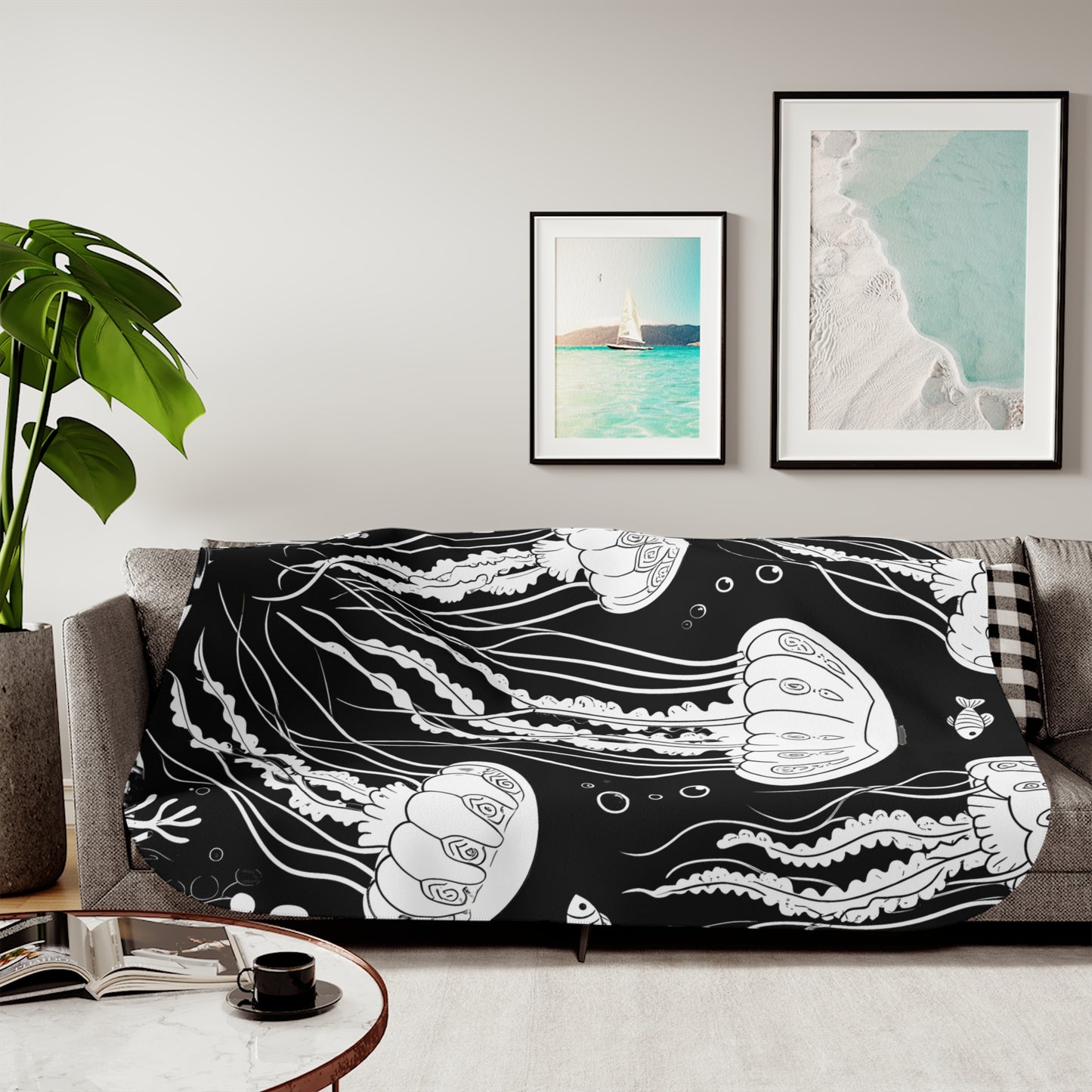 Blanket Coloring Kit with 10 Fabric Markers - Jellyfish