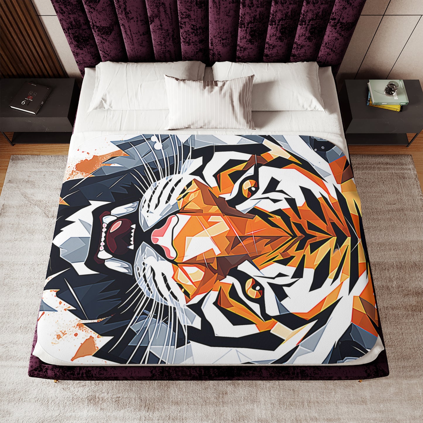 Blanket Colorful Graphic Design - Tiger