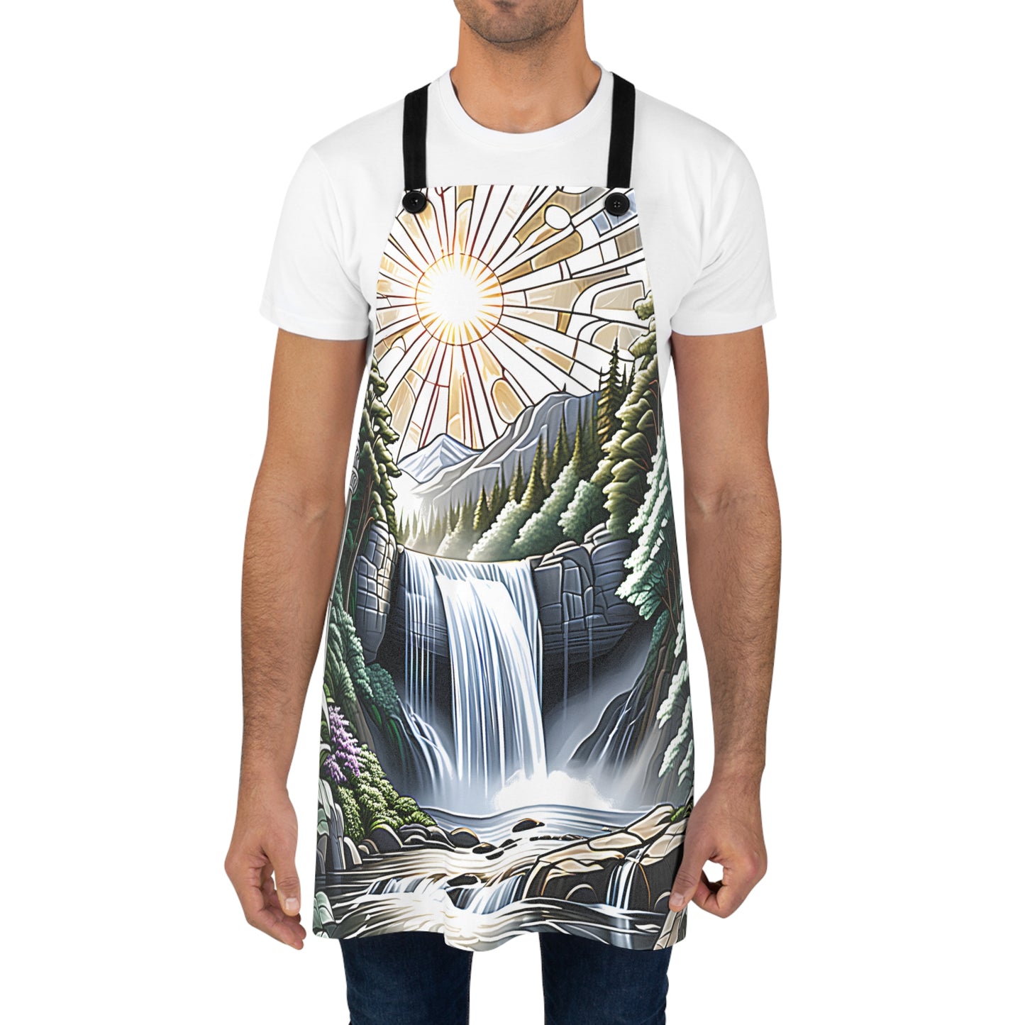 Apron Colorful Graphic Design - Waterfall
