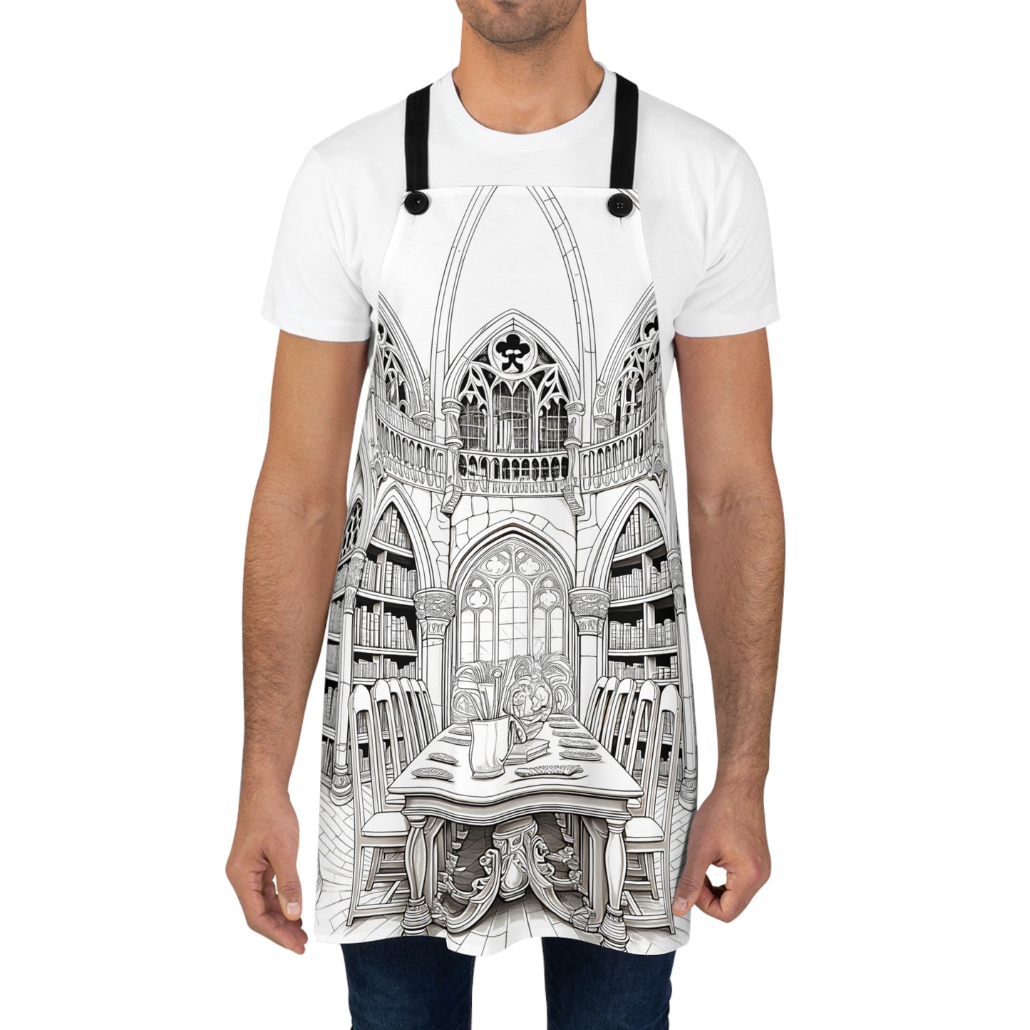 Apron Coloring Kit with 10 Fabric Markers - Medieval Library