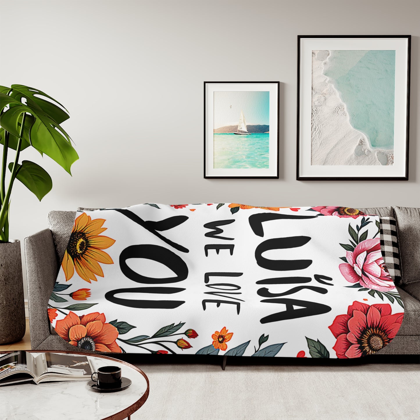 Blanket Colorful Graphic Design - Affectionate Message