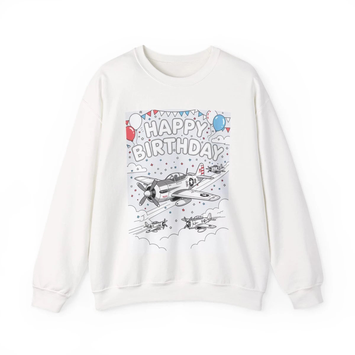 Custom Adult Crewneck Sweatshirt Colorful Design
