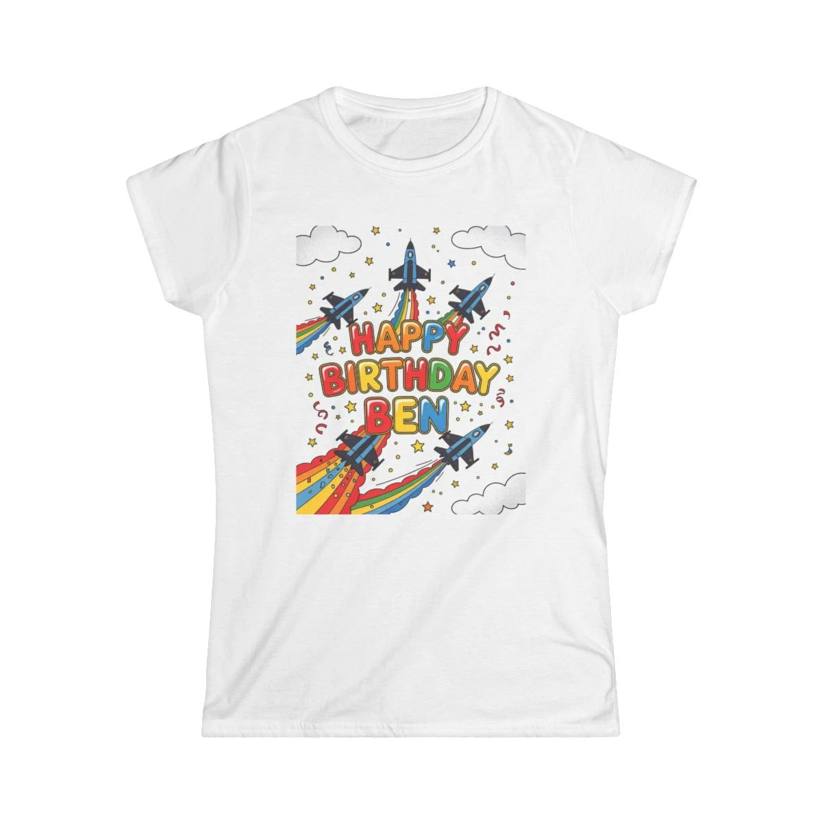 Custom Women's T-Shirt Colorful Design