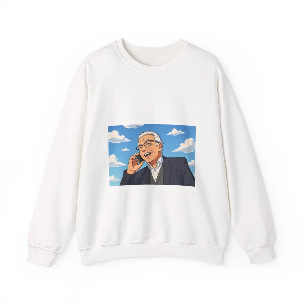 Custom Adult Crewneck Sweatshirt with Your Design Ghibli-Style