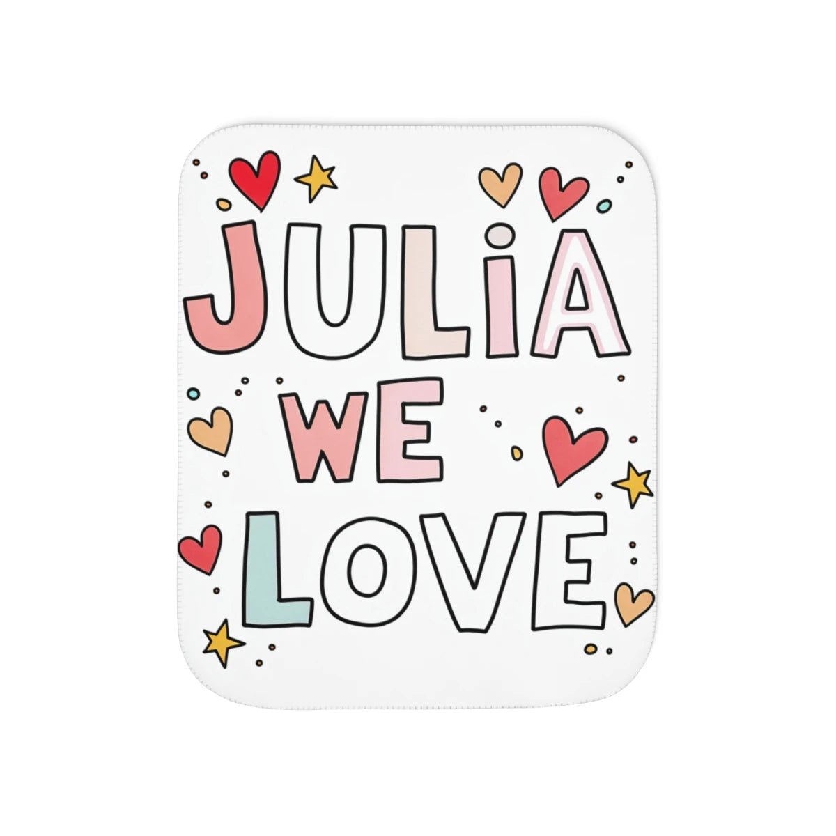 Custom Blanket Colorful Design with Fabric Markers