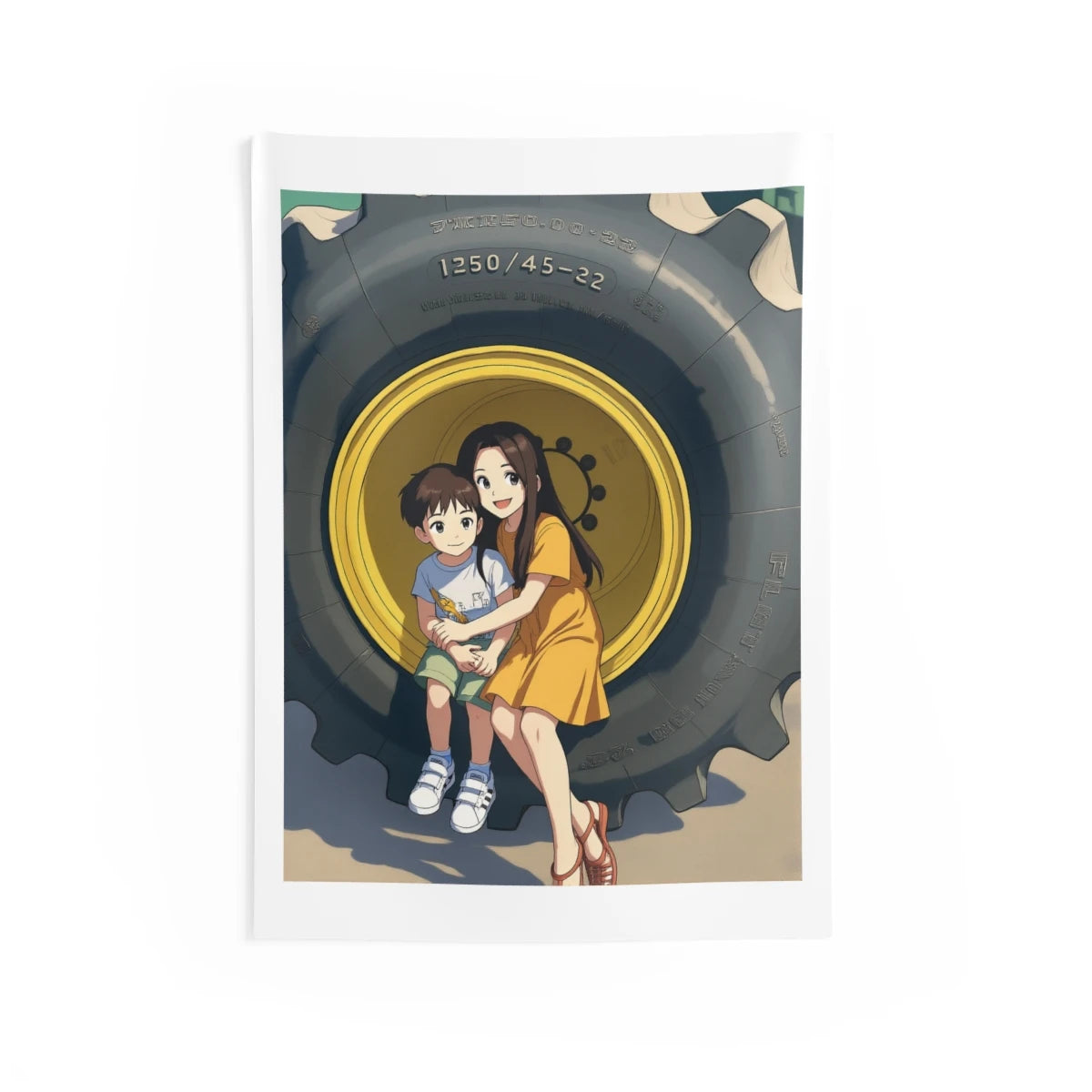 Custom Indoor Wall Tapestry with Your Design Ghibli-Style