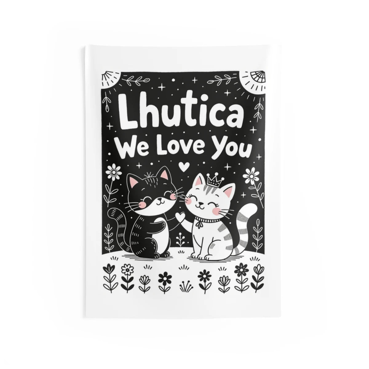 Custom Indoor Wall Tapestry Colorful Design with Fabric Markers