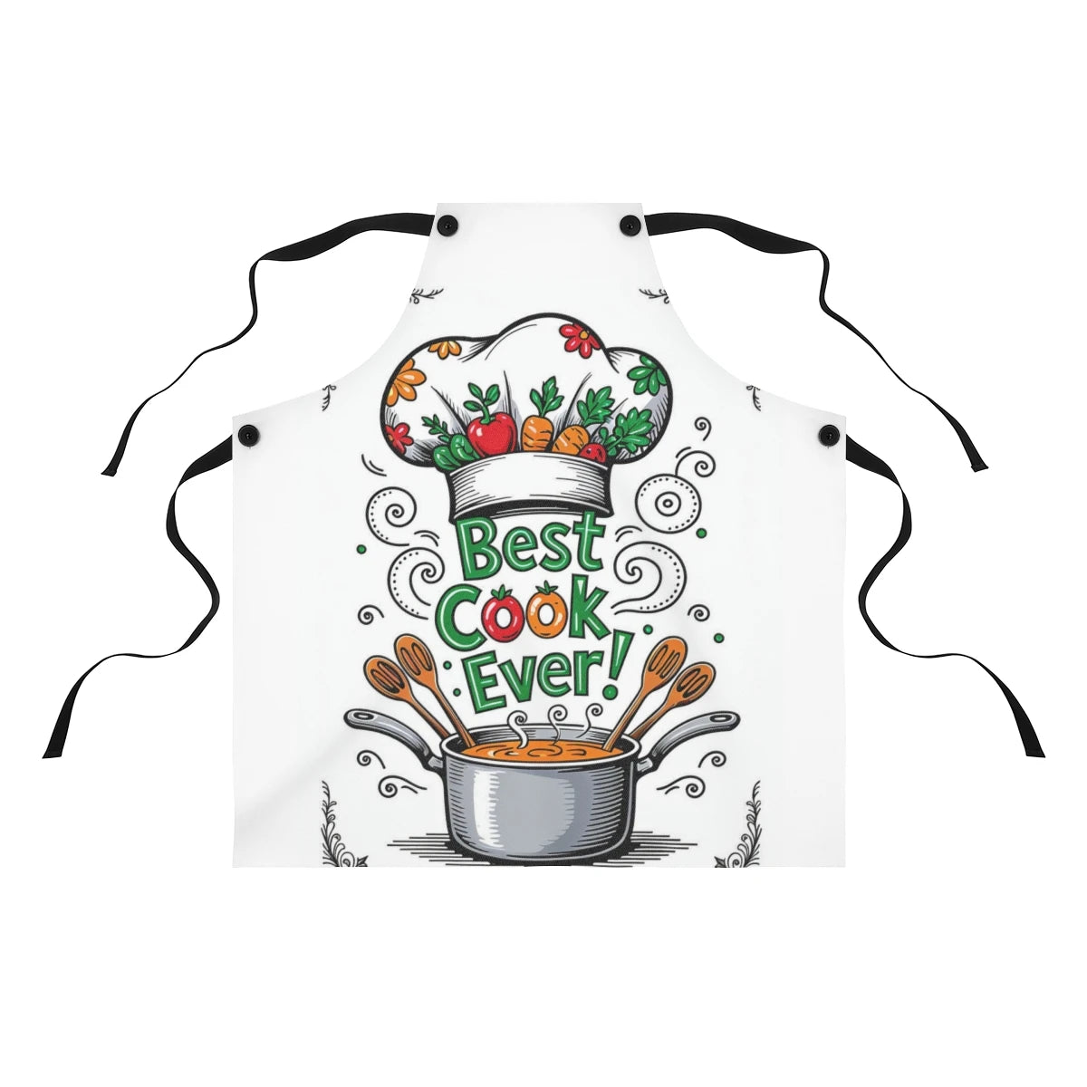Custom Apron Colorful Design with Fabric Markers
