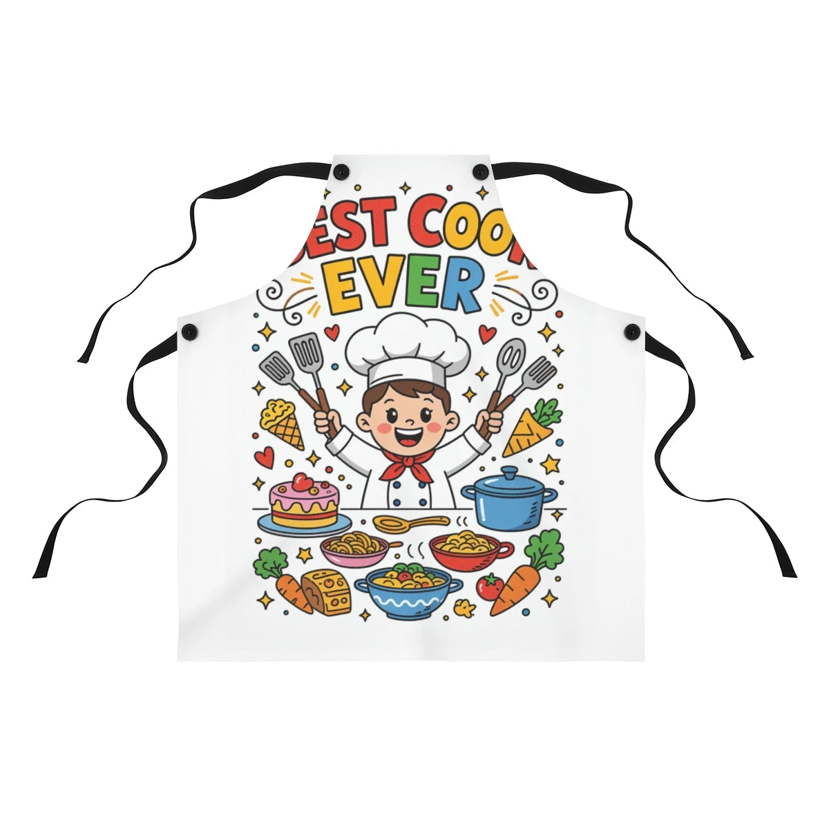 Custom Apron Colorful Design with Fabric Markers