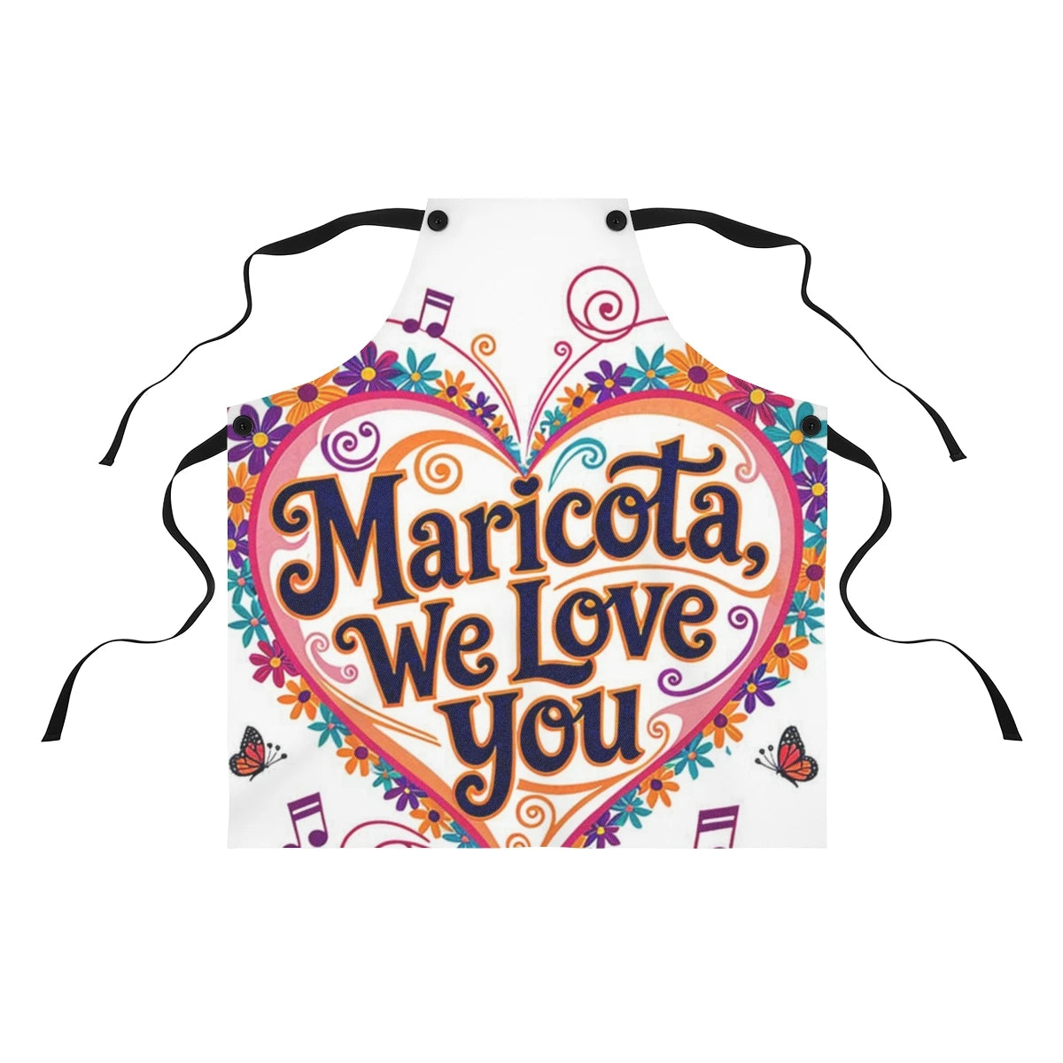 Custom Apron Colorful Design with Fabric Markers