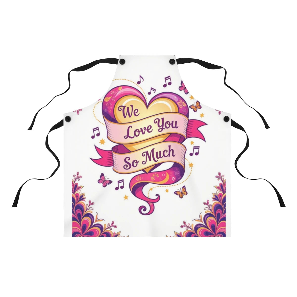Custom Apron Colorful Design with Fabric Markers
