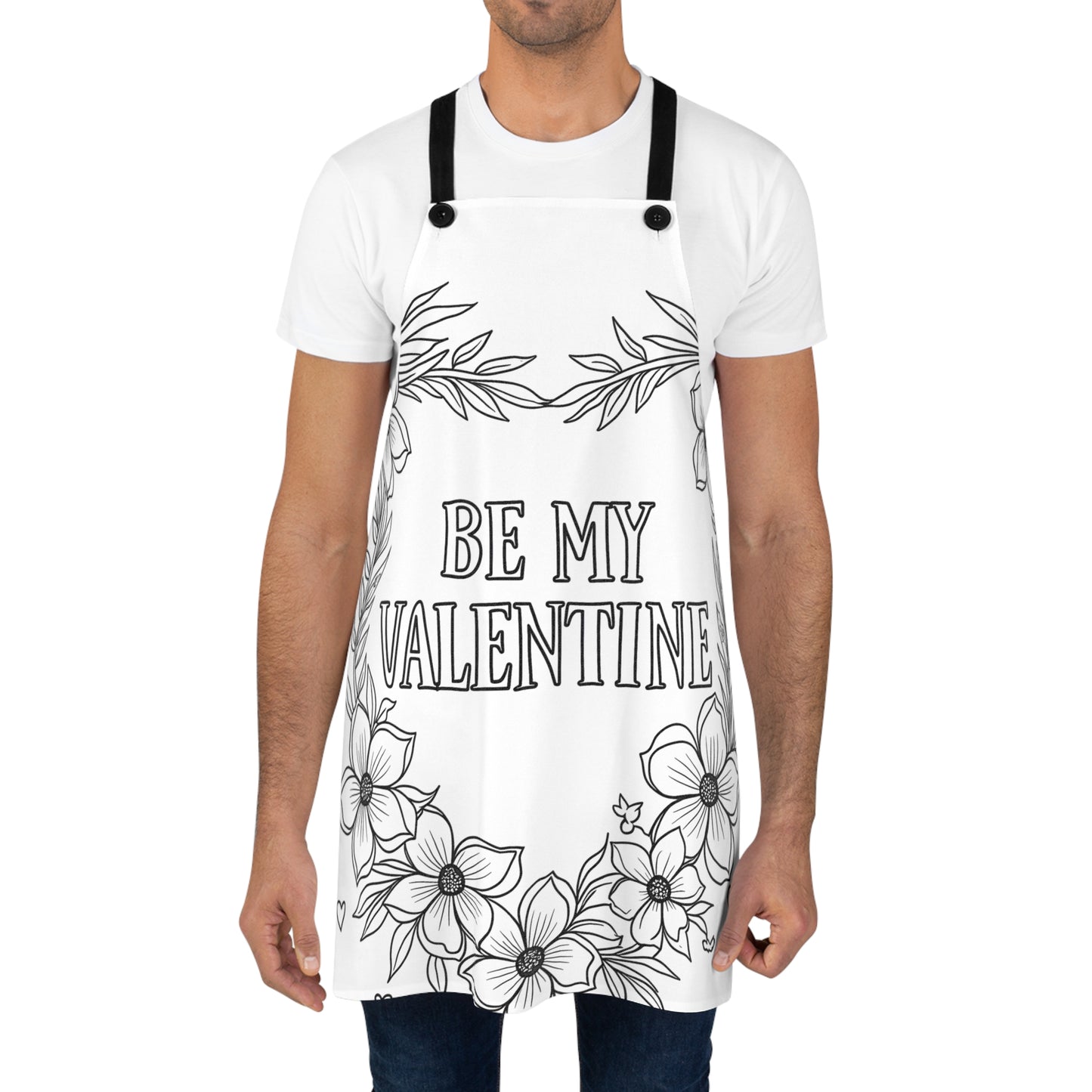 Apron Coloring Kit with 10 Fabric Markers - Valentine's Day