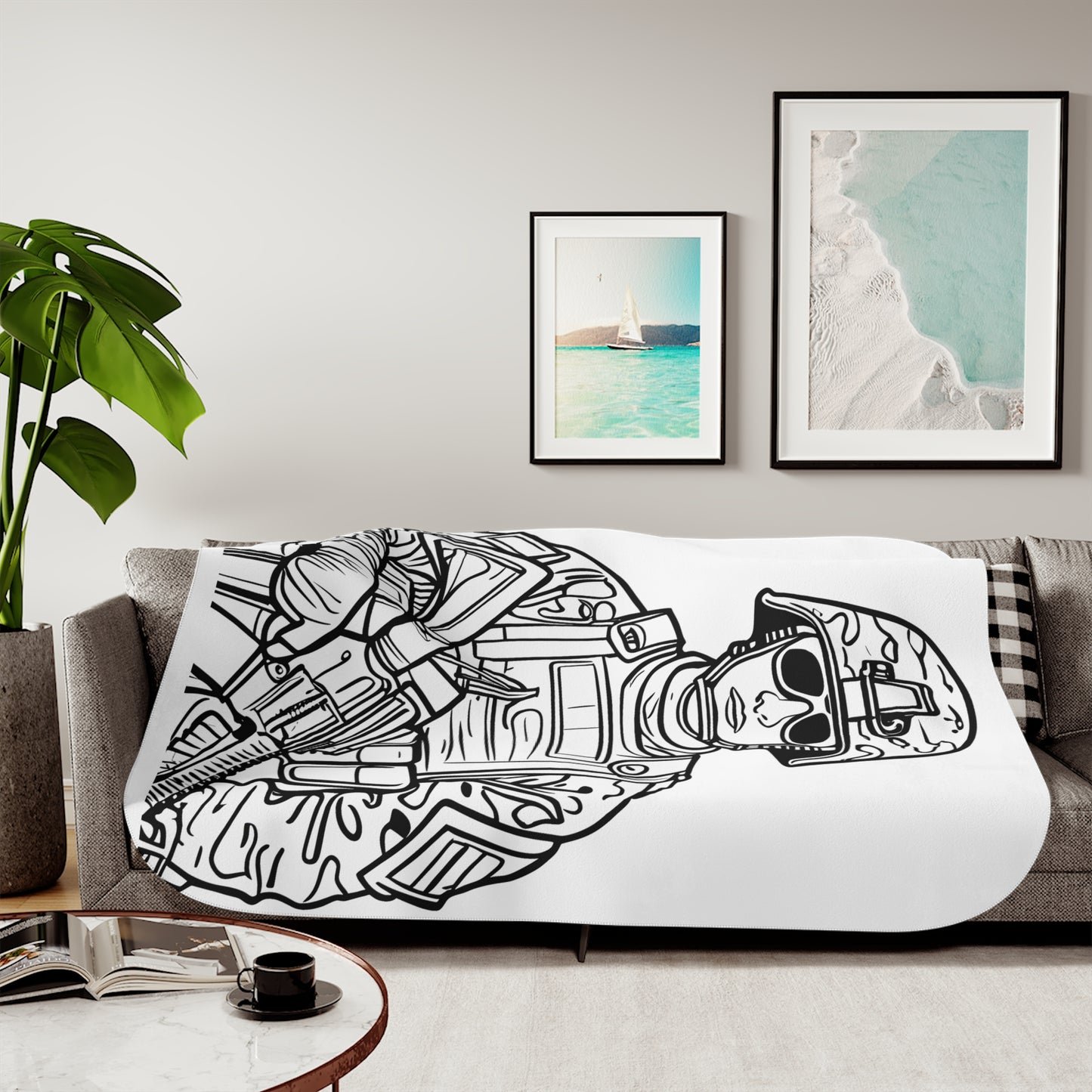 Blanket Coloring Kit with 10 Fabric Markers - Soldier